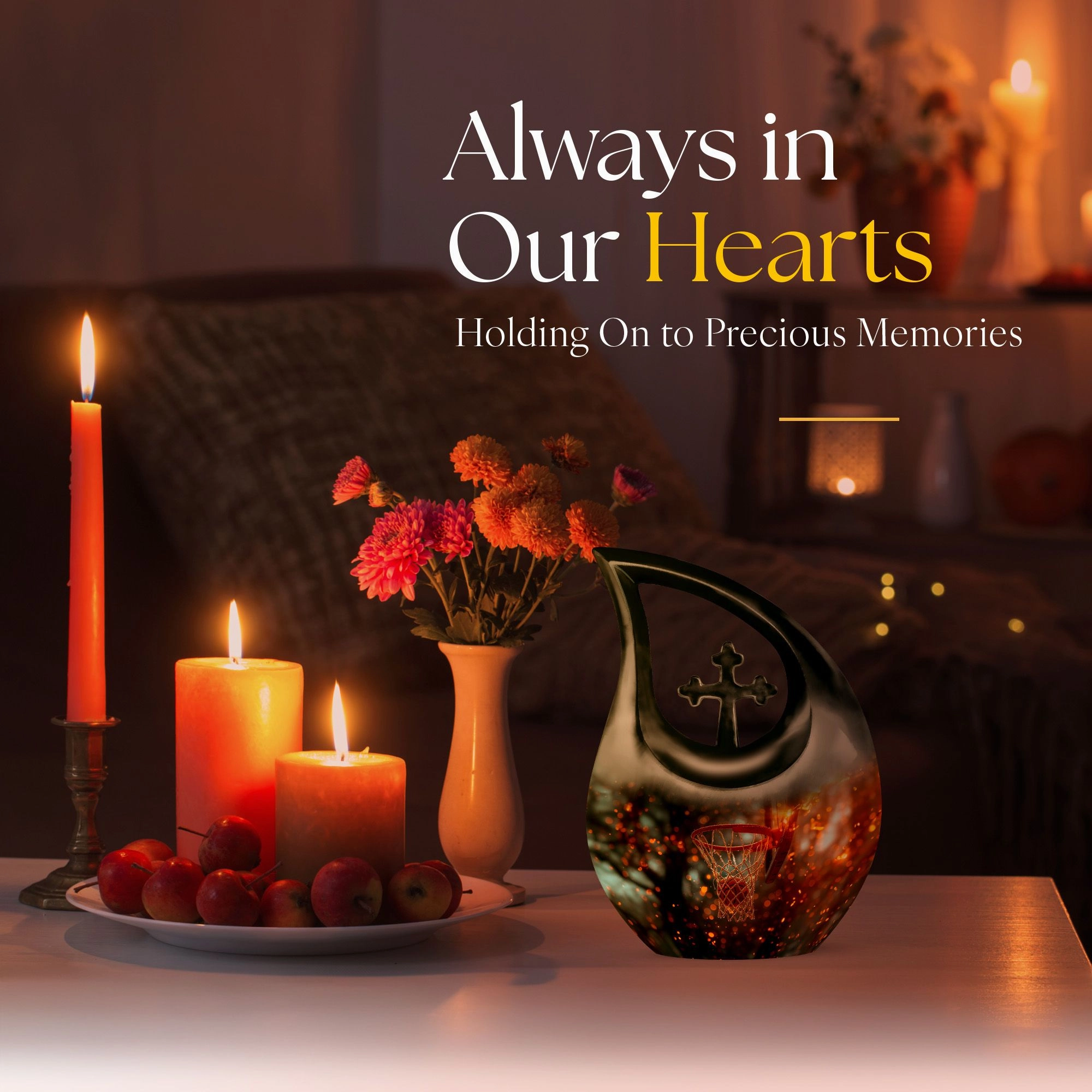 Basketball Urn- Adult Cremation Urn For Human Ashes
