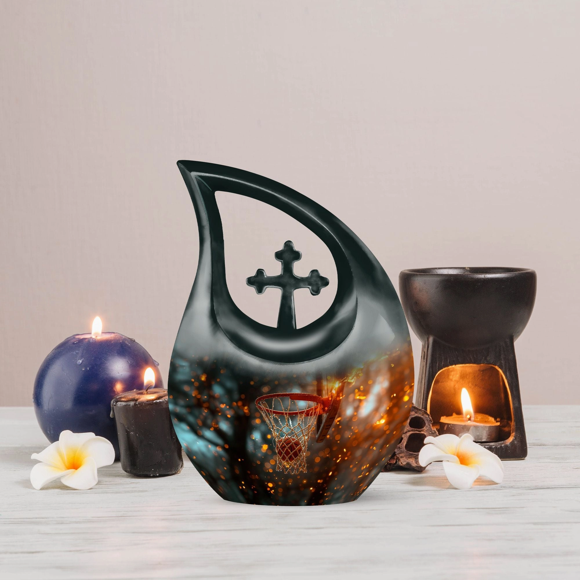 Basketball Urn- Adult Cremation Urn For Human Ashes