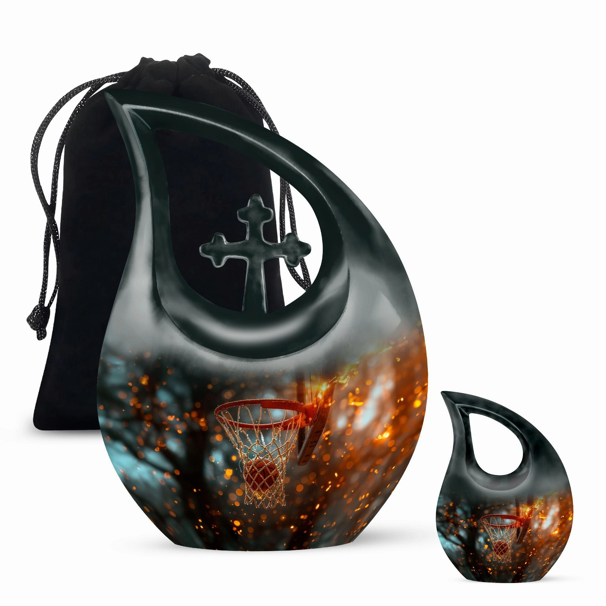 Basketball Urn- Adult Cremation Urn For Human Ashes