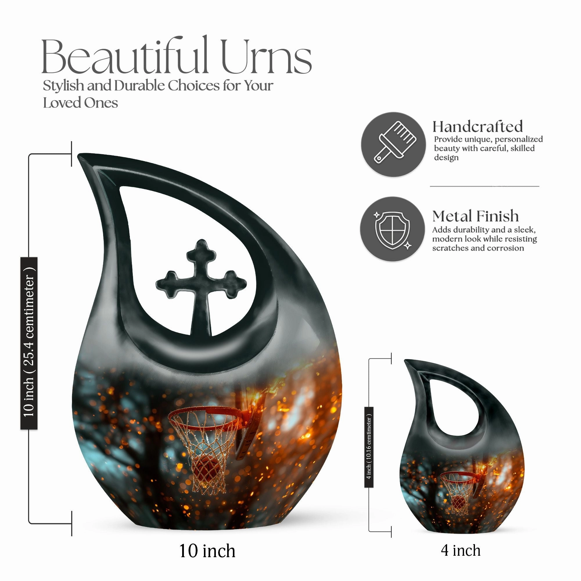 Basketball Urn- Adult Cremation Urn For Human Ashes