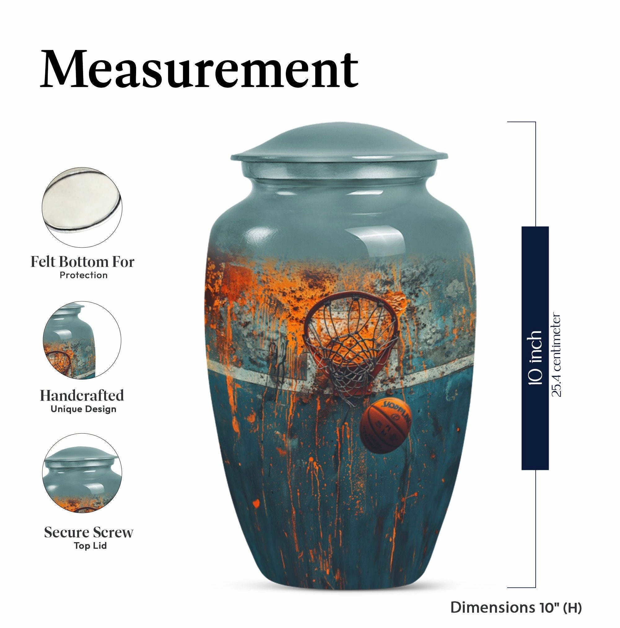 Basketball Urn Cremation Container for Honouring Passions