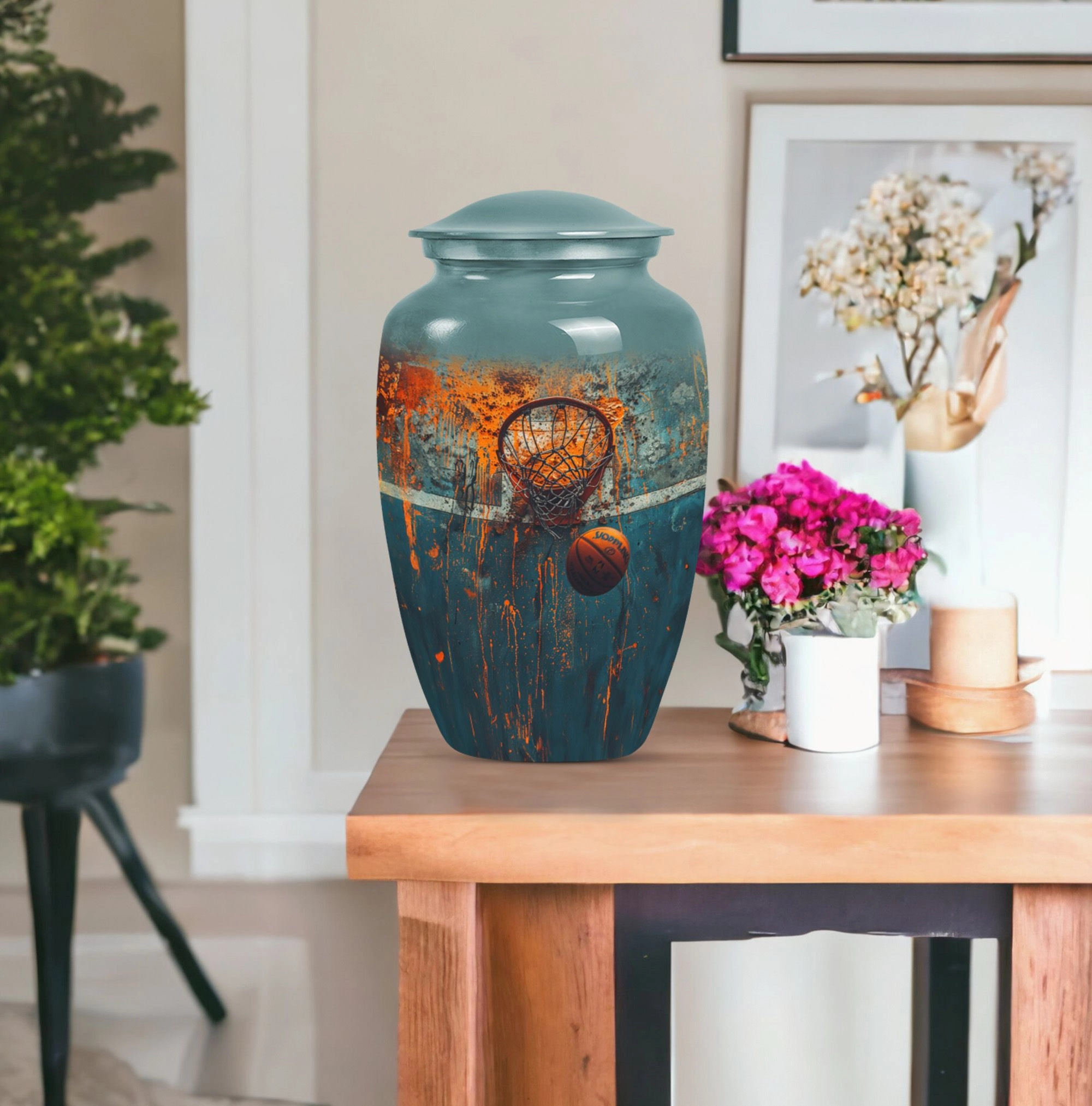 Basketball Urn Cremation Container for Honouring Passions