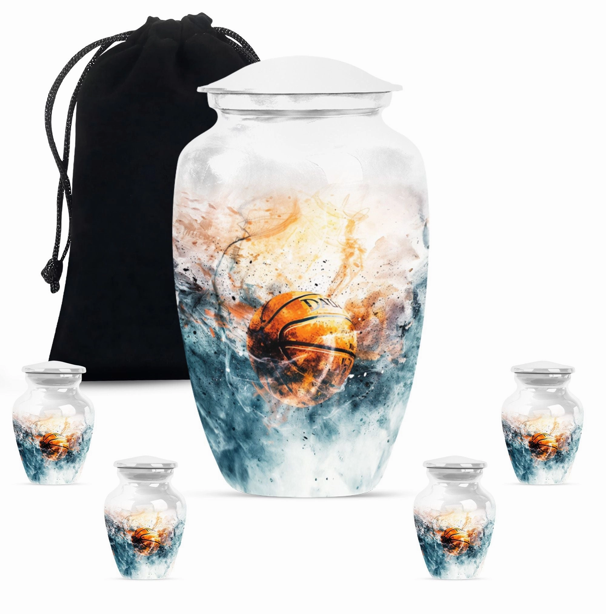 Basketball Urn Memorial Keepsake for Men - A Touching Tribute