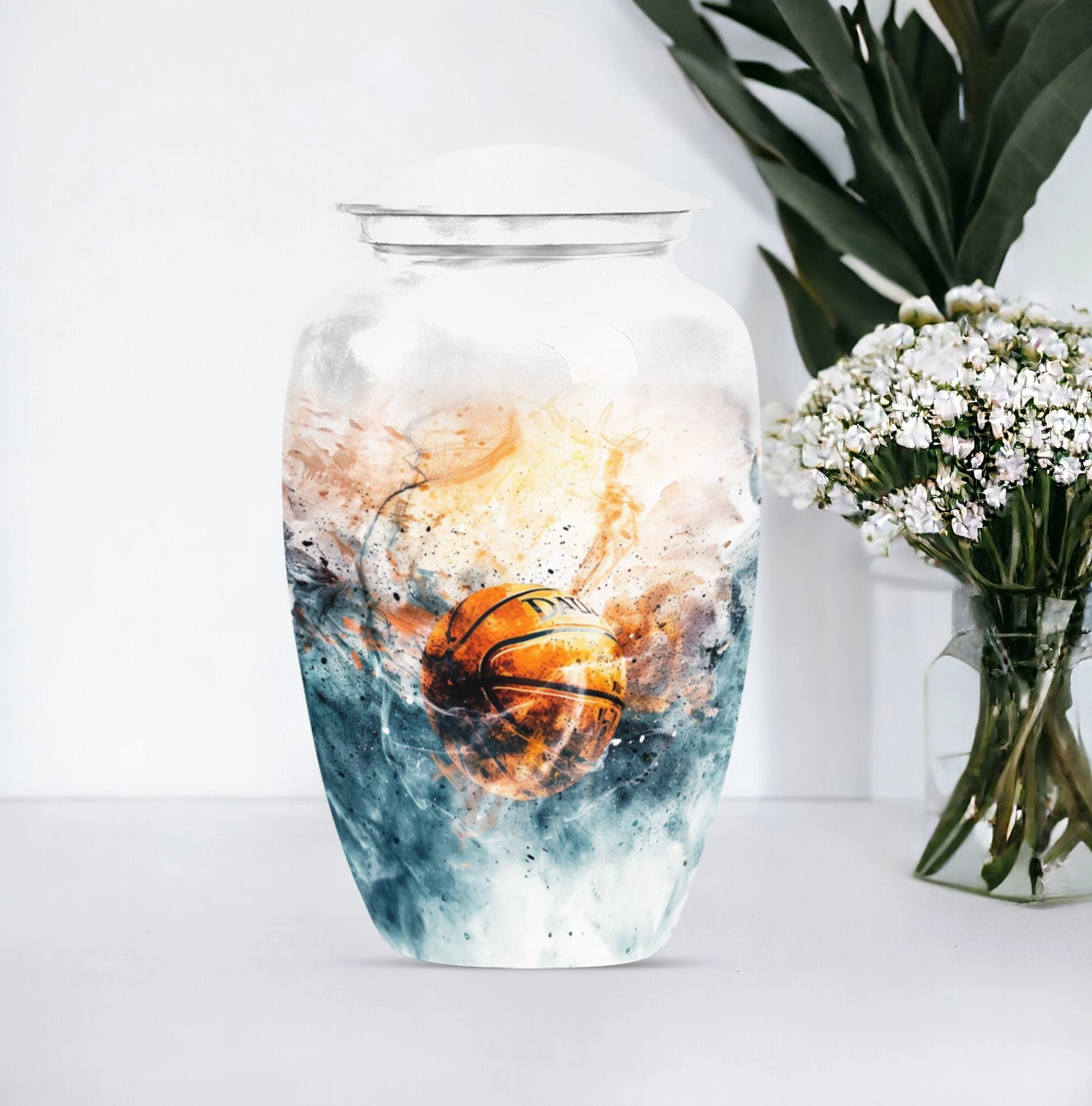 Basketball Urn Memorial Keepsake for Men - A Touching Tribute