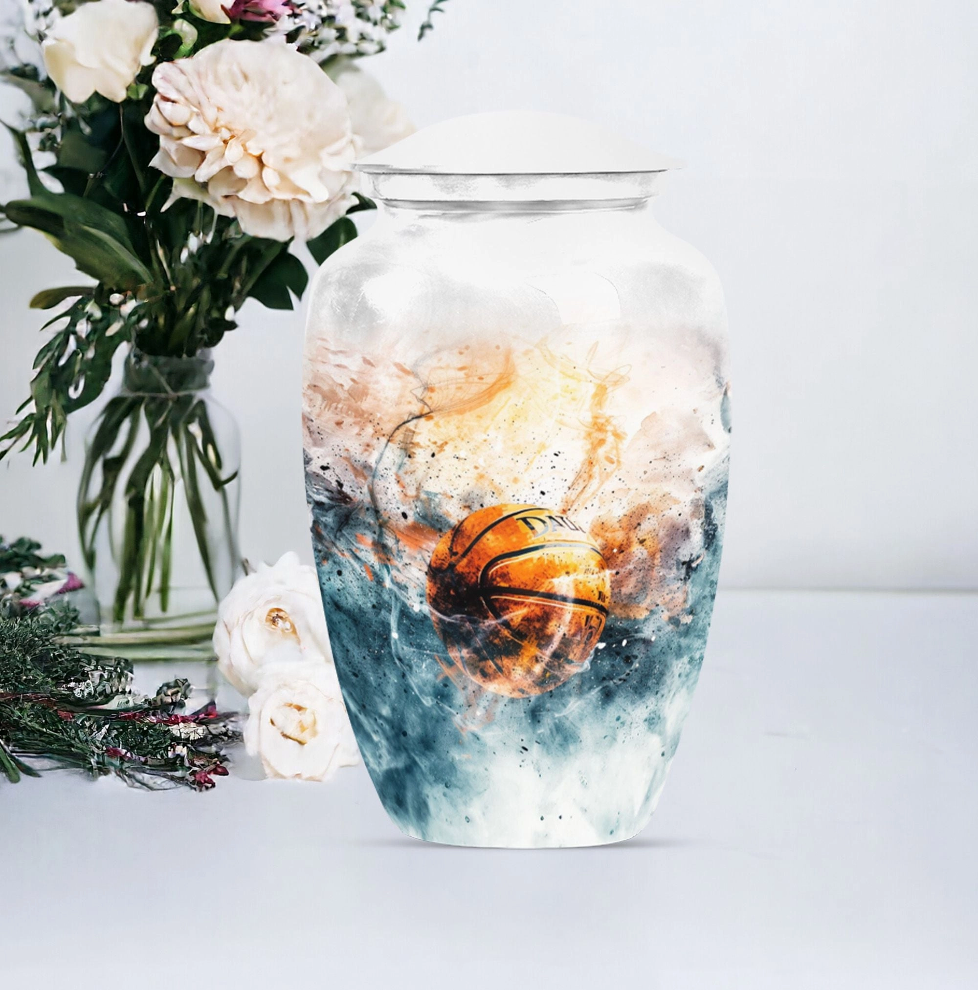 Basketball Urn Memorial Keepsake for Men - A Touching Tribute