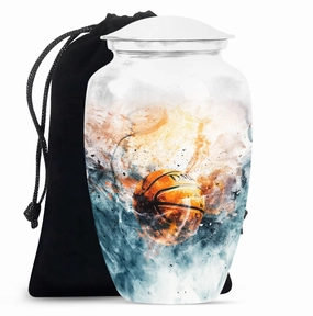 Basketball Urn Memorial Keepsake for Men - A Touching Tribute