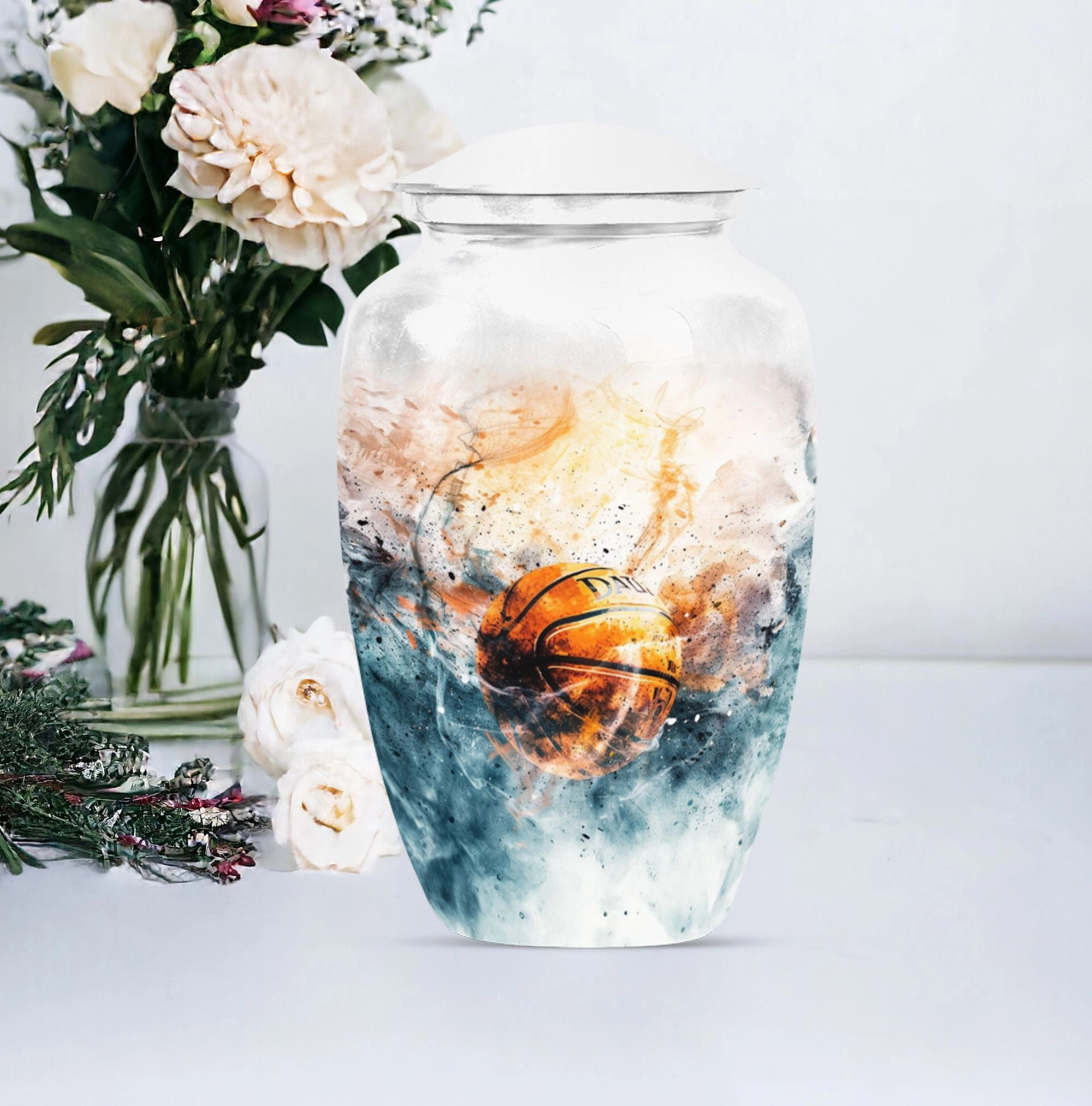 Basketball Urn Memorial Keepsake for Men - A Touching Tribute