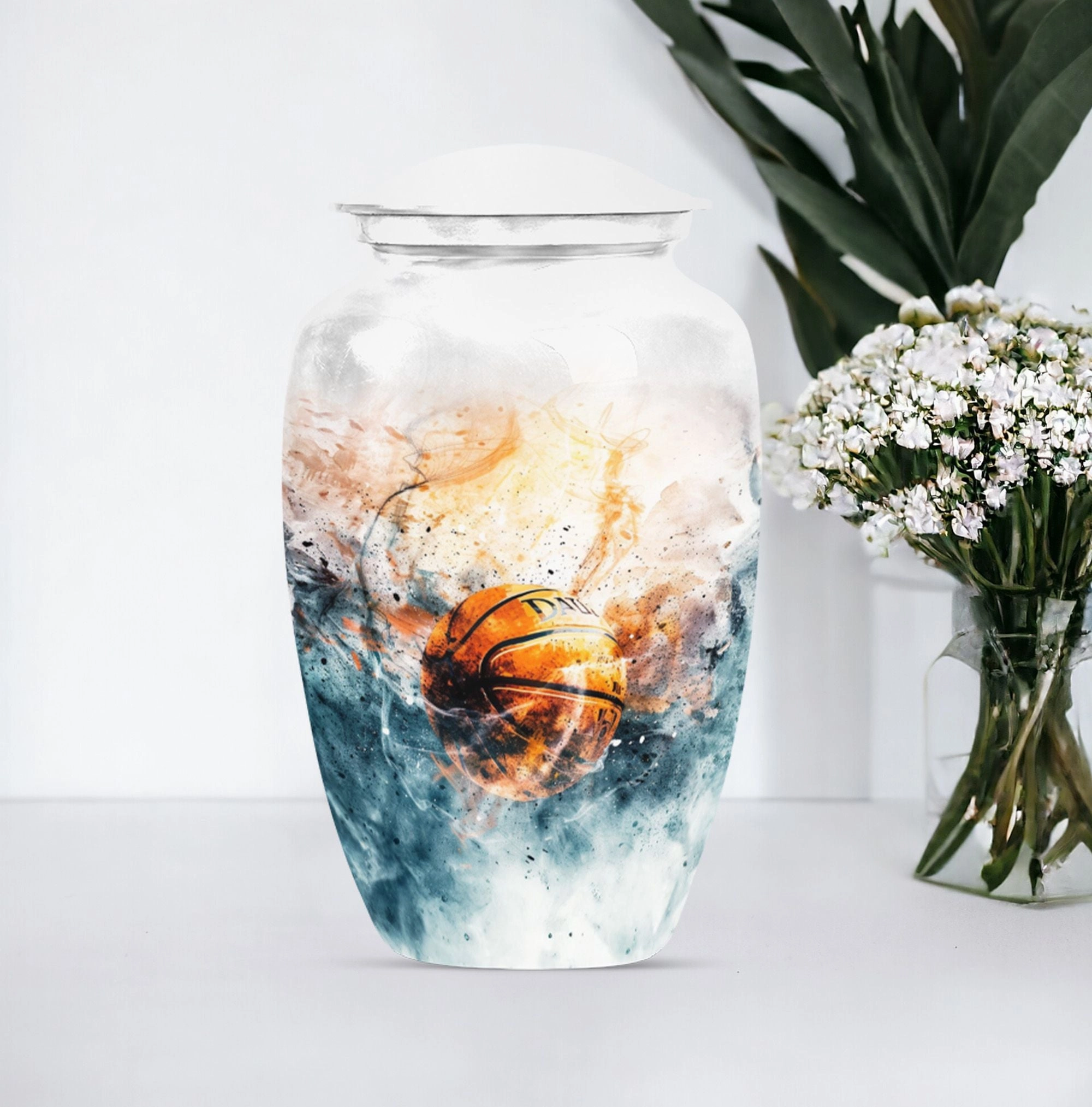 Basketball Urn Memorial Keepsake for Men - A Touching Tribute