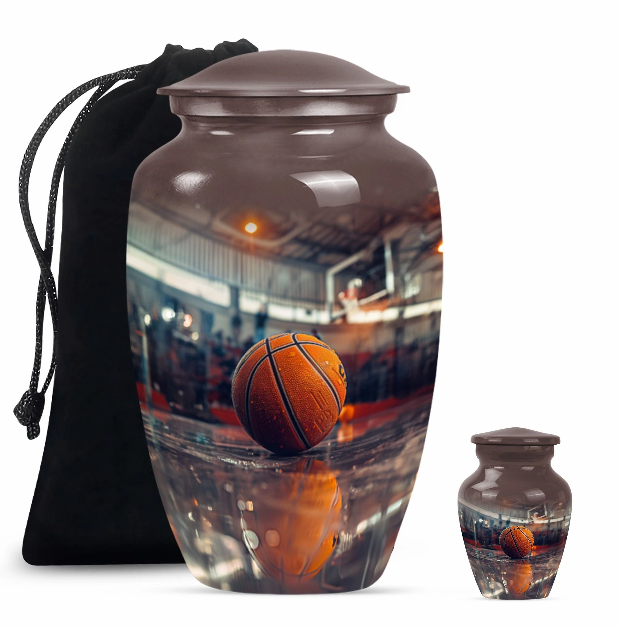 Basketball Urn Mom's Solace - Unique Cremation Keepsake
