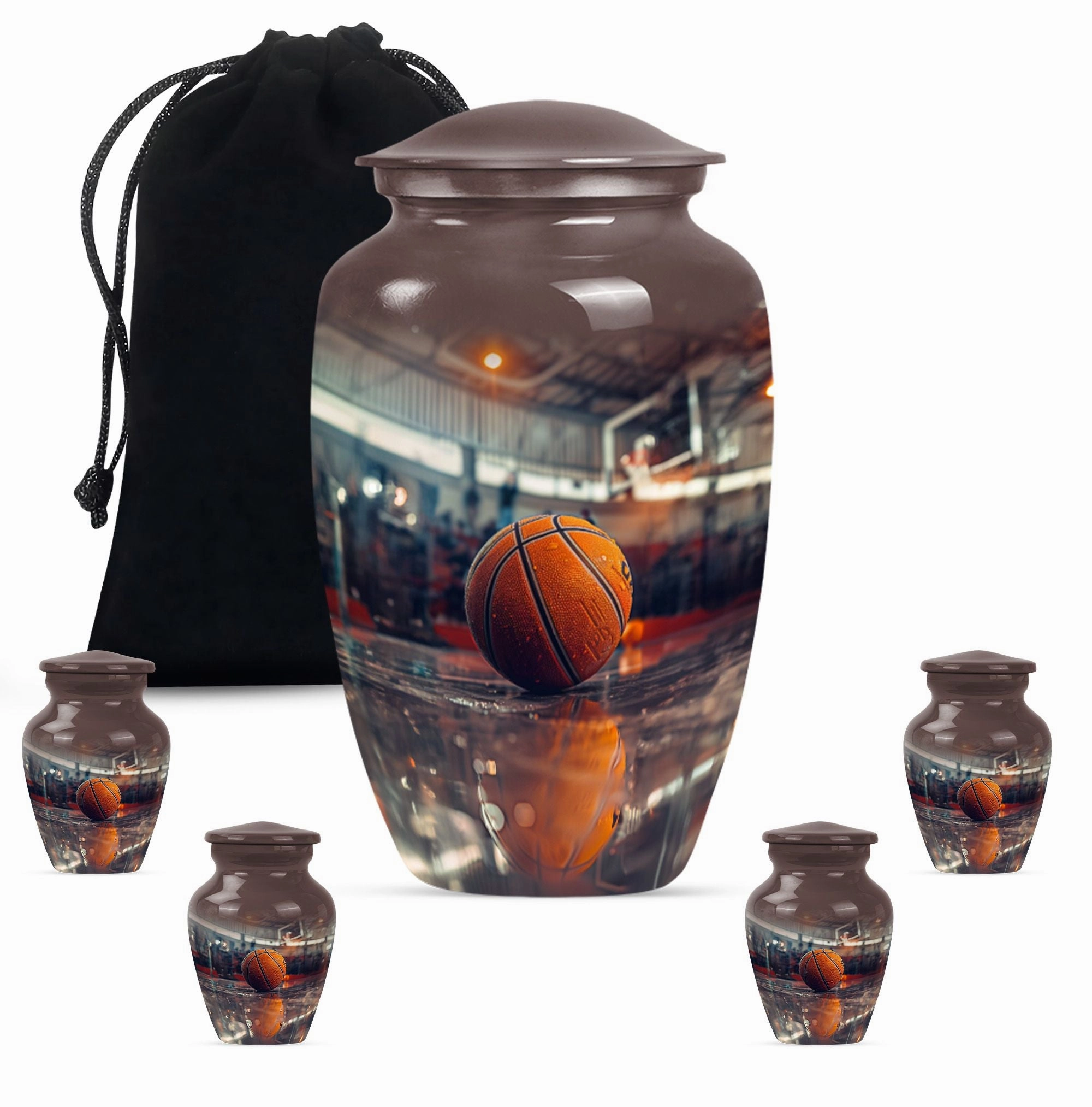 Basketball Urn Mom's Solace - Unique Cremation Keepsake