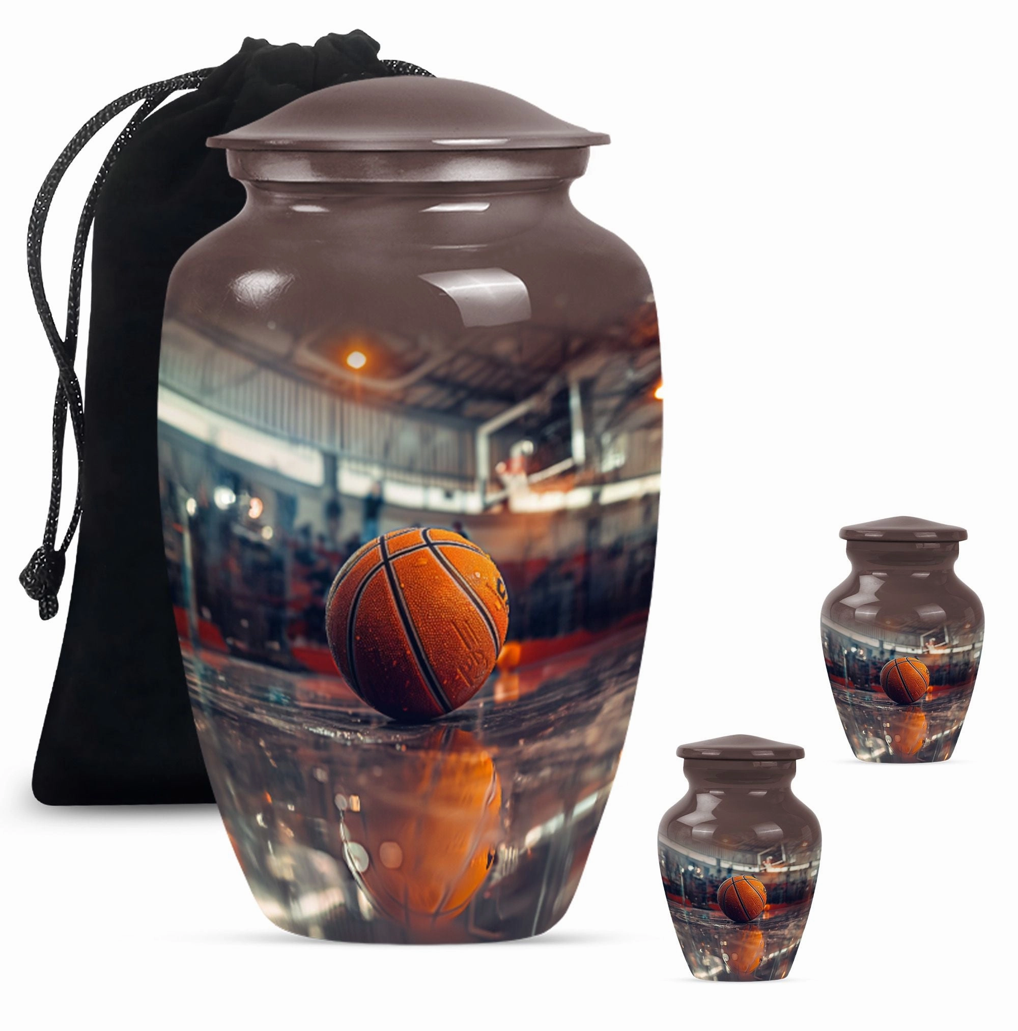 Basketball Urn Mom's Solace - Unique Cremation Keepsake