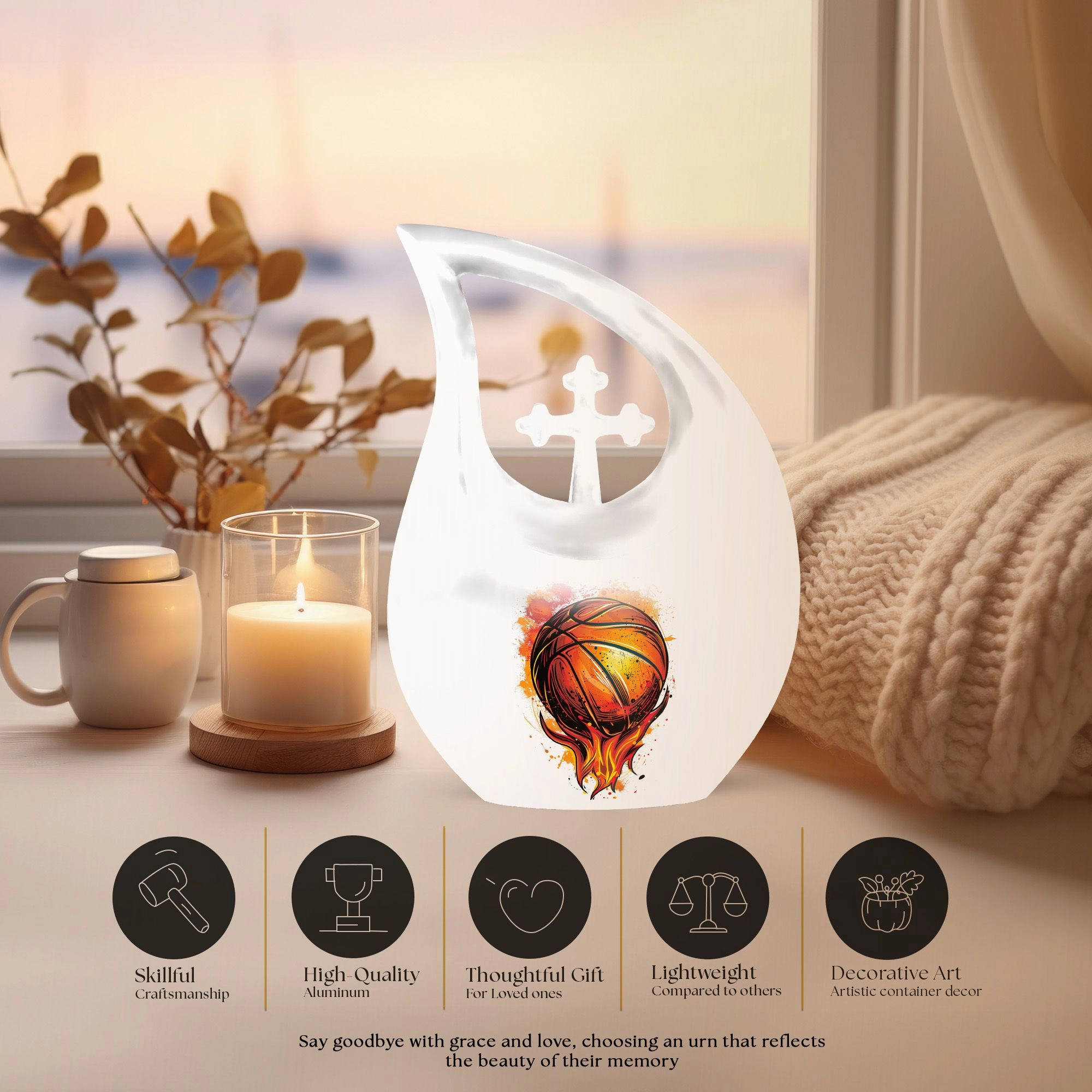 Basketball Urn: Personalized Cremation Urn For Human Ashes