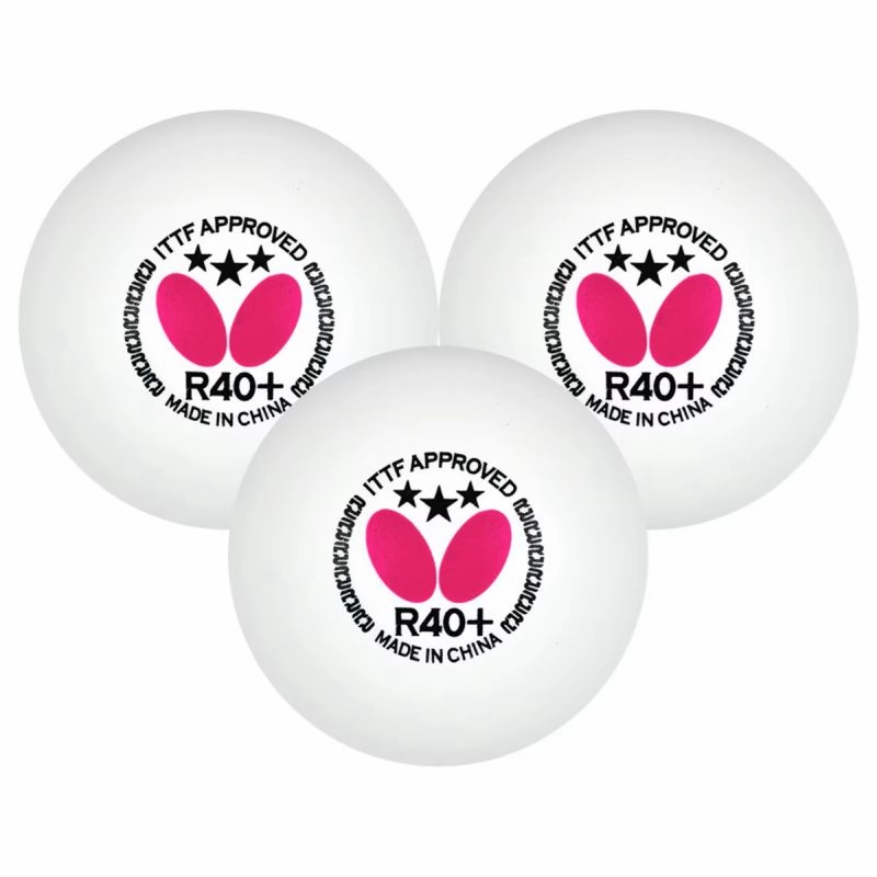 Butterfly 3pk R40  3 Star Table Tennis Balls
