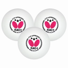 Butterfly 3pk R40  3 Star Table Tennis Balls