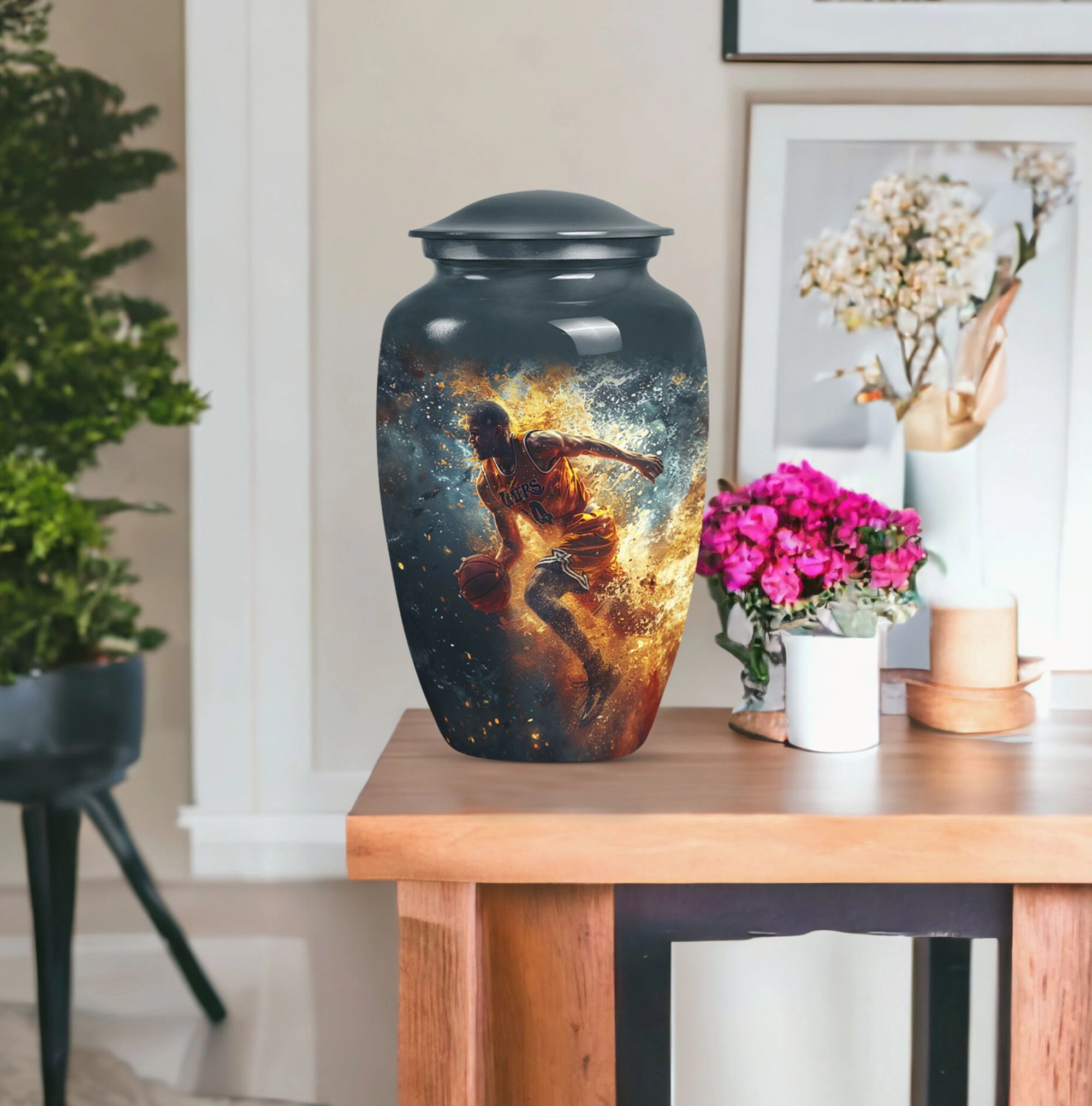 Butterfly Tribute Basketball Cremation Cherishing Departed Souls