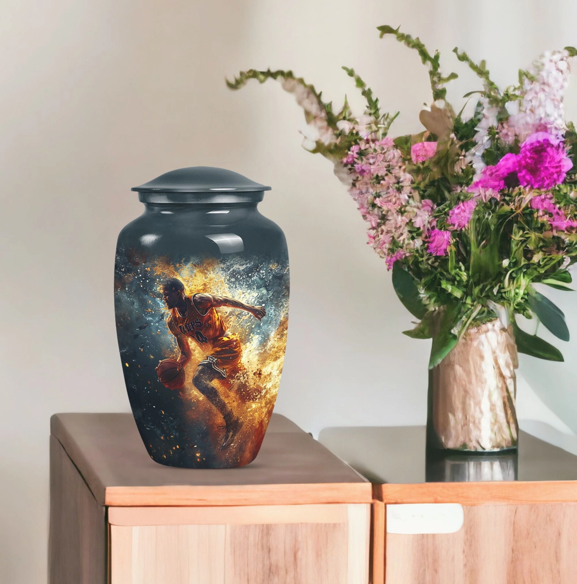 Butterfly Tribute Basketball Cremation Cherishing Departed Souls