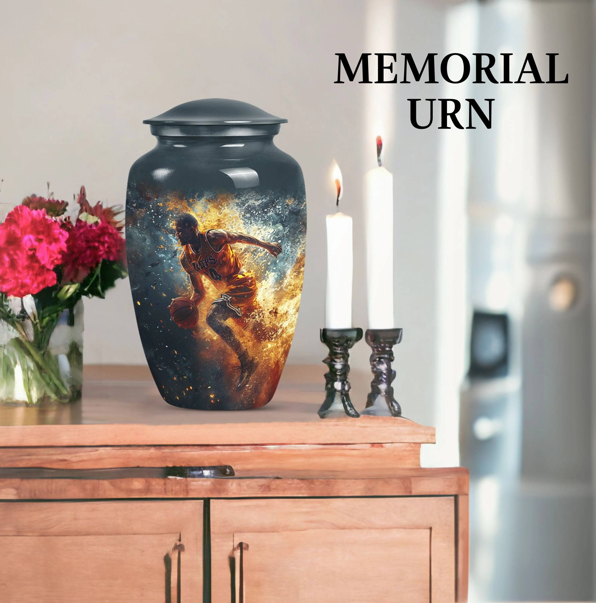 Butterfly Tribute Basketball Cremation Cherishing Departed Souls