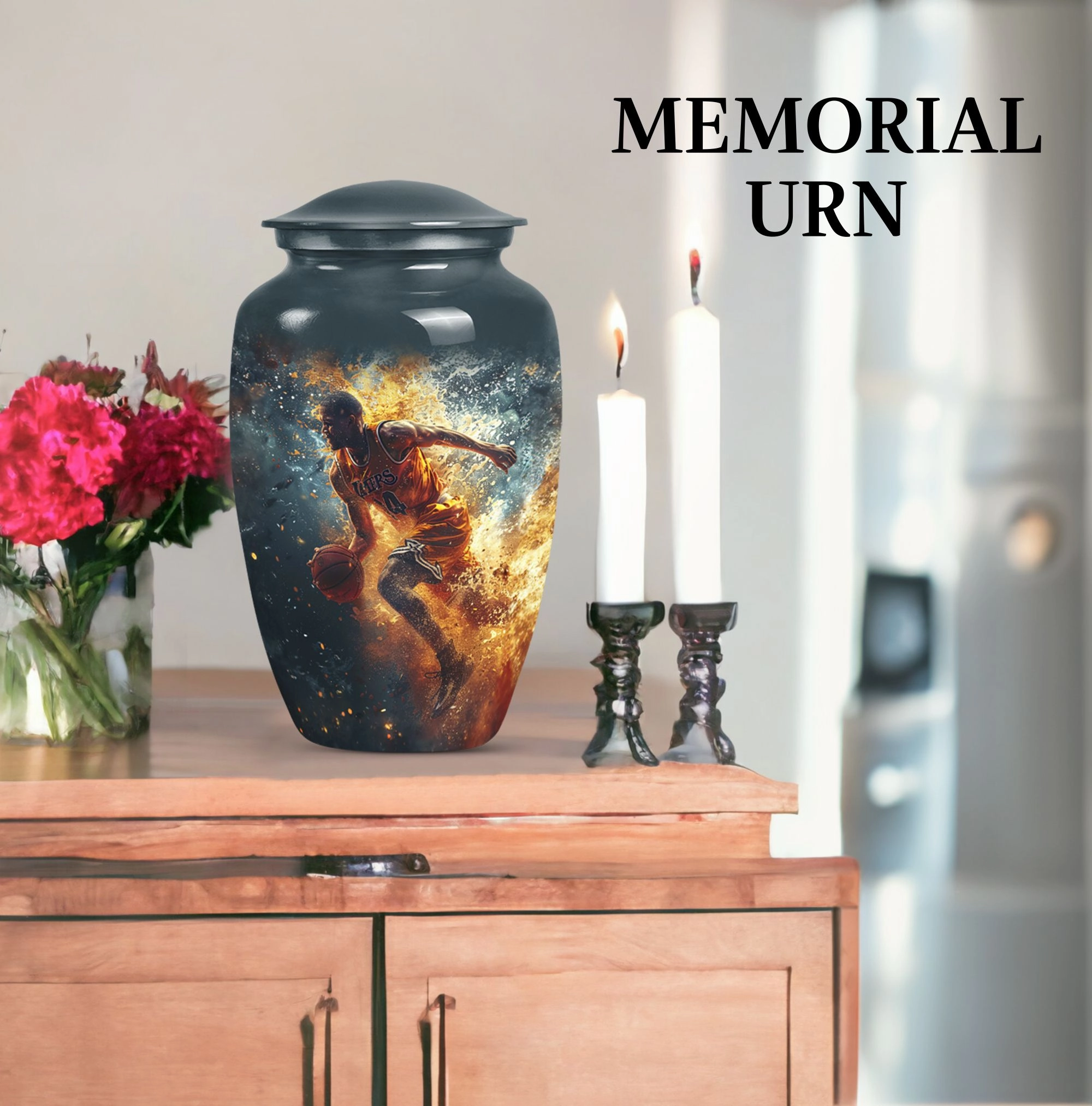 Butterfly Tribute Basketball Cremation Cherishing Departed Souls