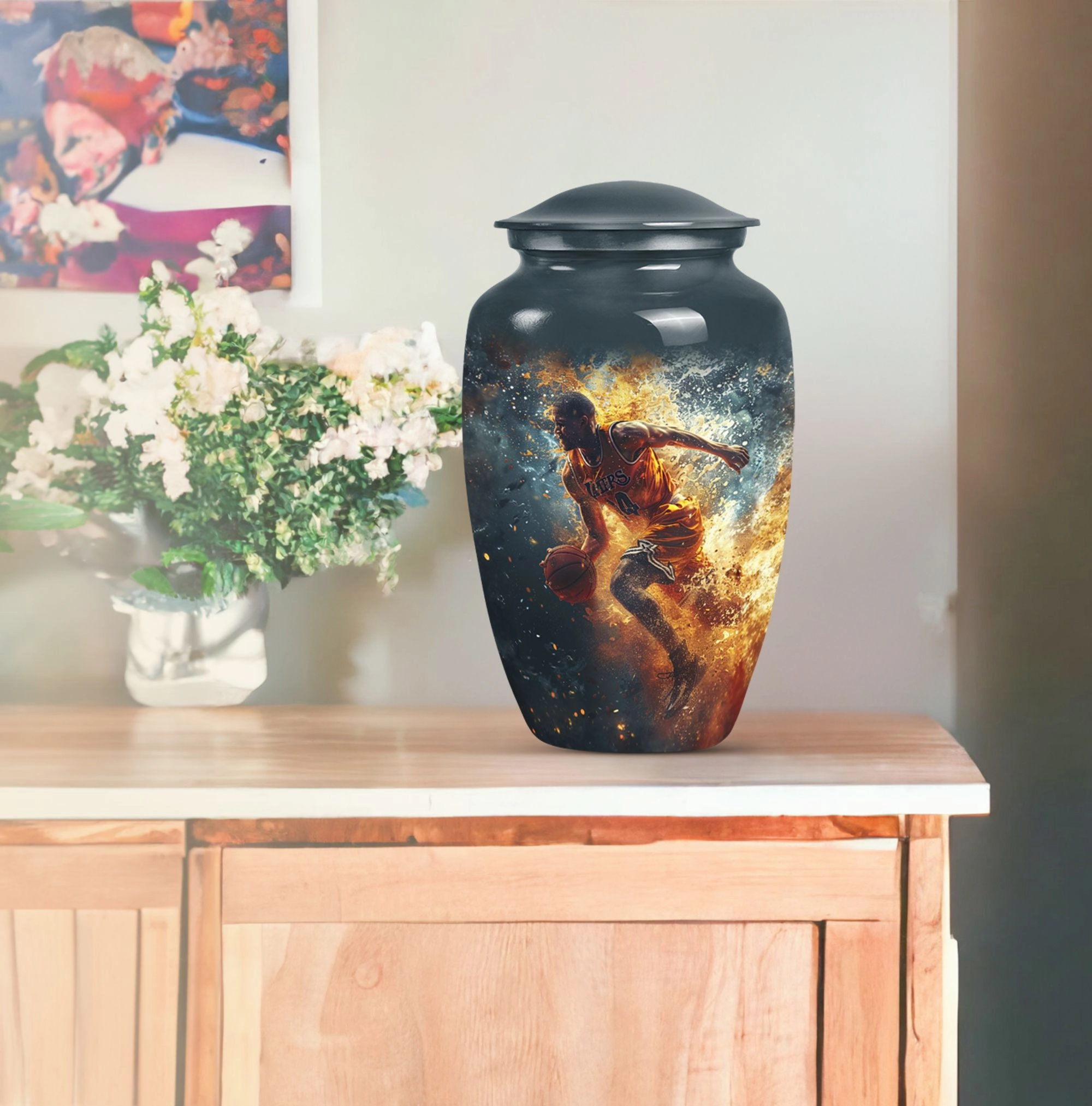 Butterfly Tribute Basketball Cremation Cherishing Departed Souls