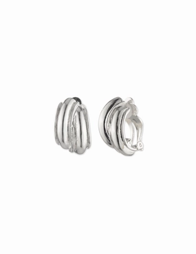 Button Clip On Earrings