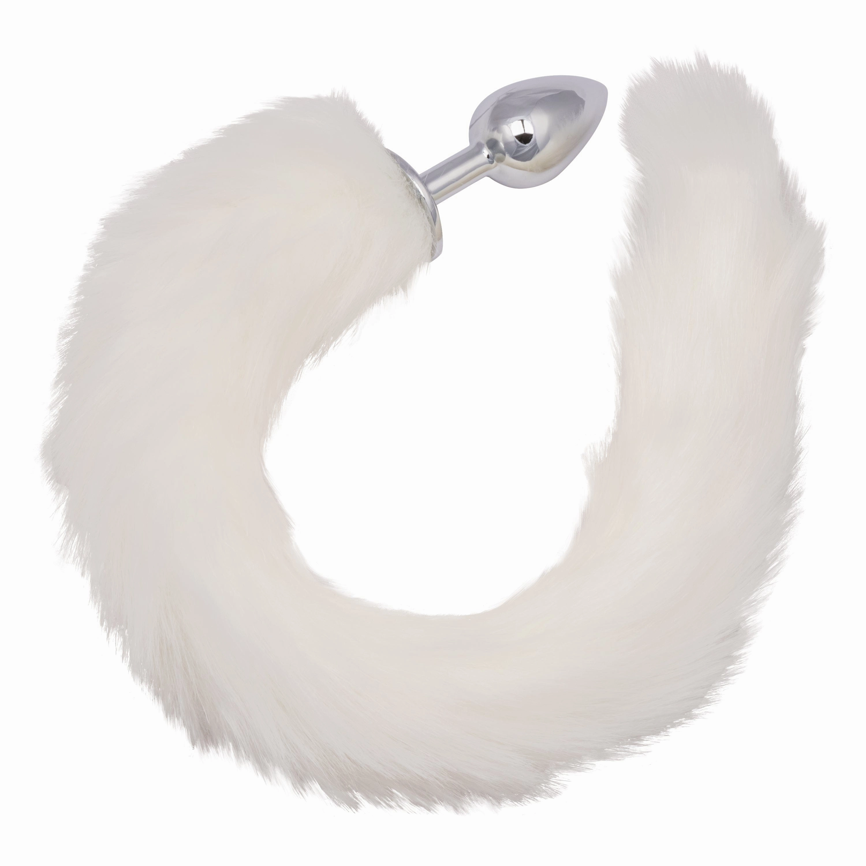 California Exotics - Running Wild Fur Tail Metal Anal Plug