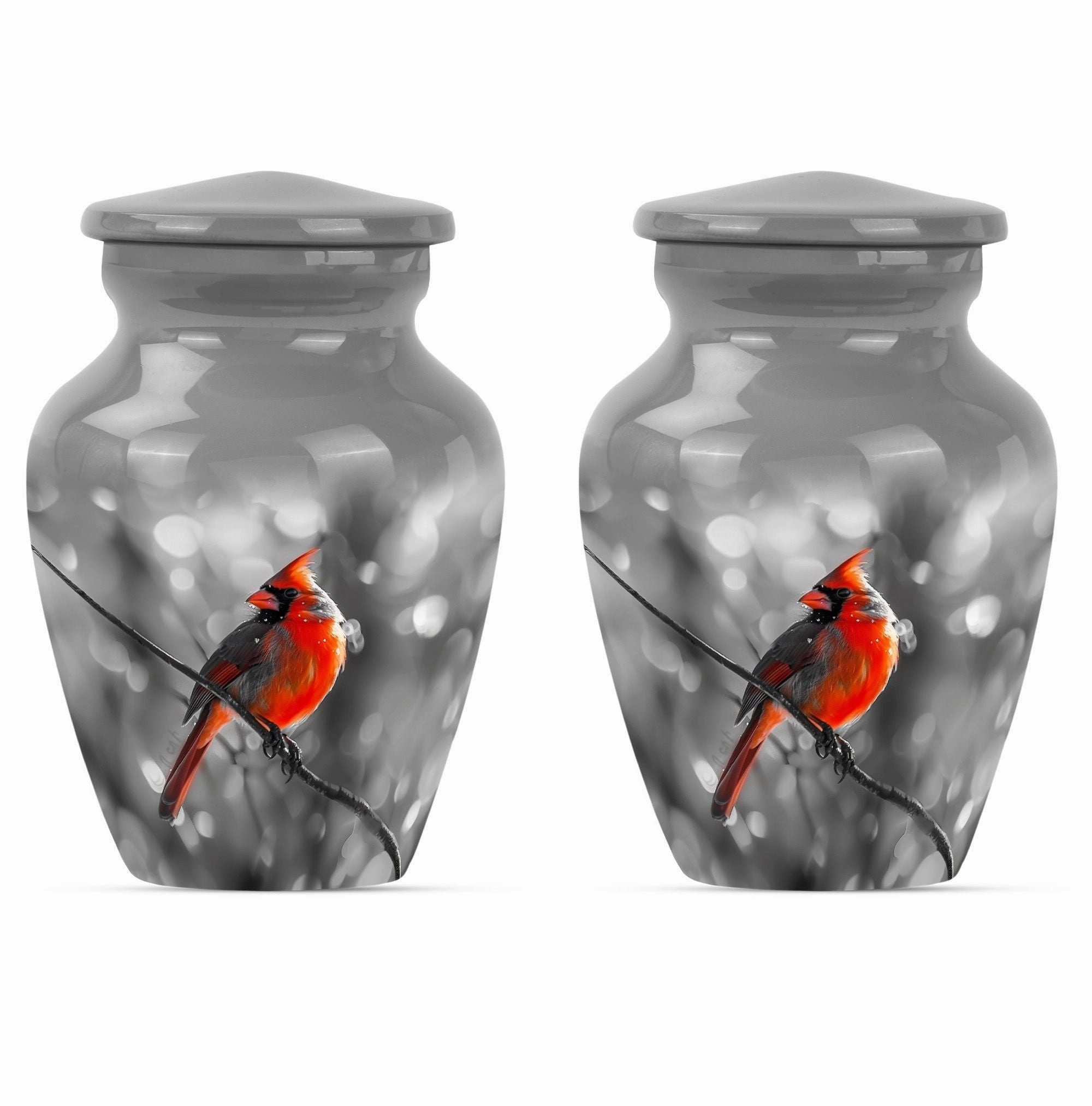 Cardinal Bird Urn: Sturdy, Contemporary Memorial Urn