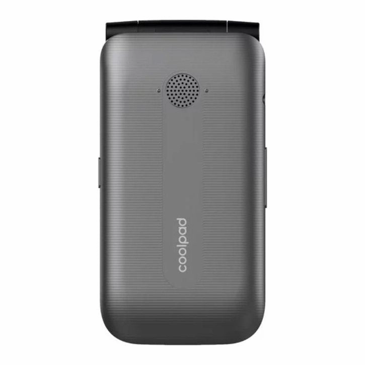 Coolpad Belleza 3321 GSM Unlocked 8GB 4G LTE Big Button Keypad Flip Phone, Gray