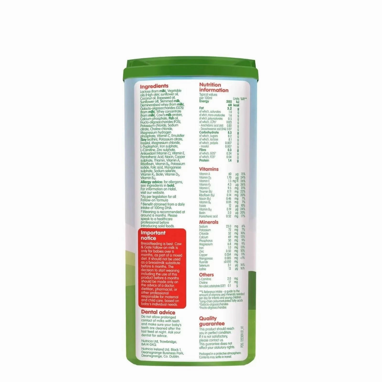 Cow & Gate 2 Follow On Milk Powder 6  months 800g