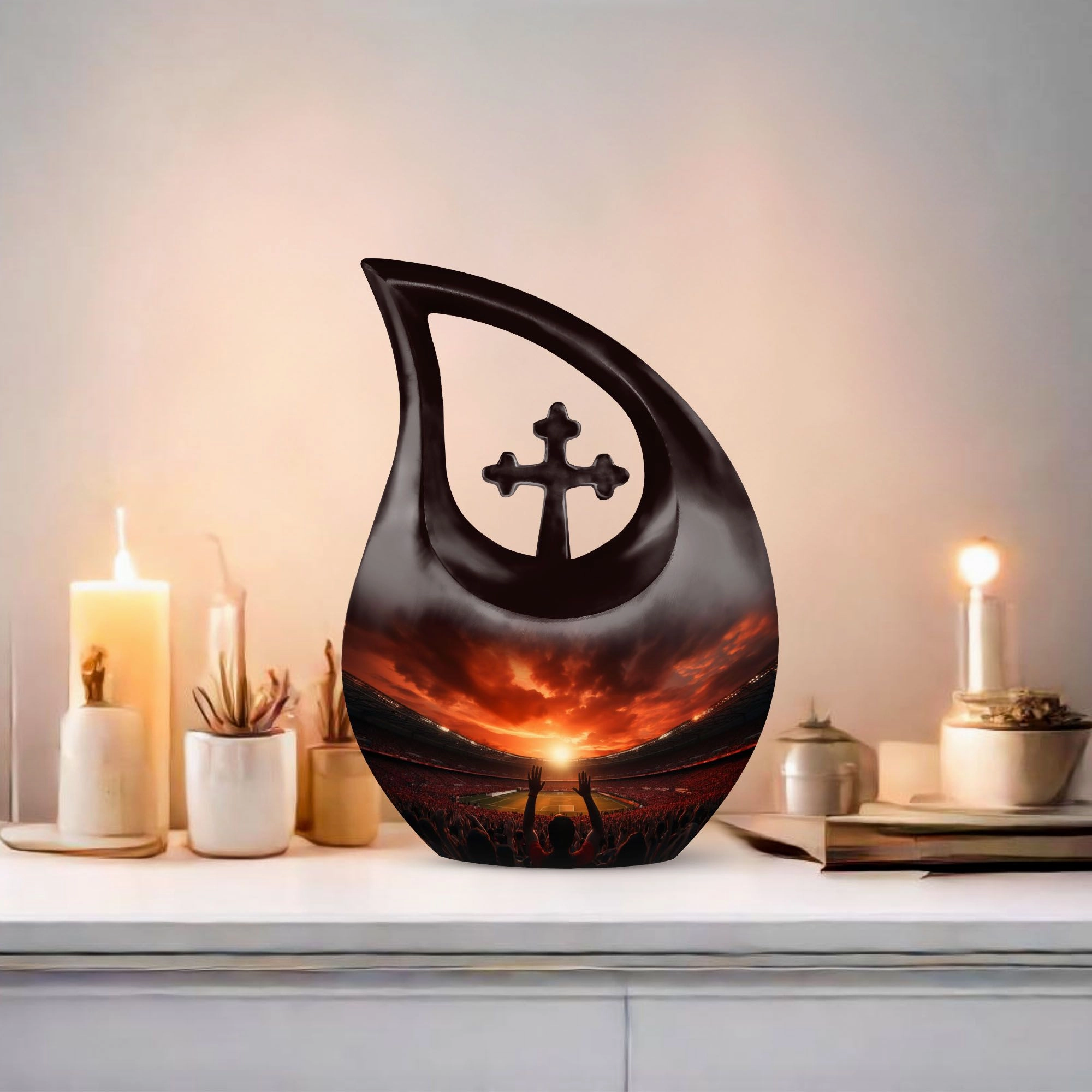 Cross Drop Sports Urn A Distinctive Memory Vault for Lasting Ash