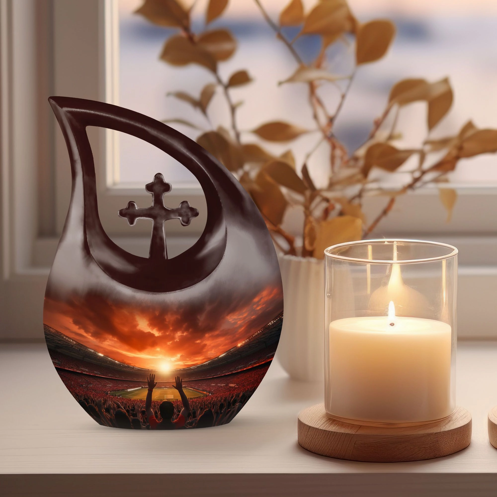 Cross Drop Sports Urn A Distinctive Memory Vault for Lasting Ash