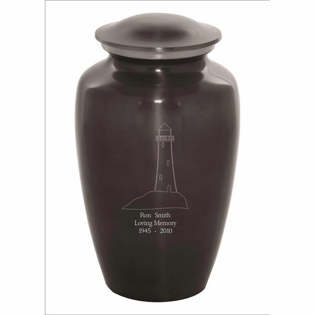 Custom Engraved Light House Sports Urn