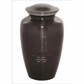 Custom Engraved Light House Sports Urn