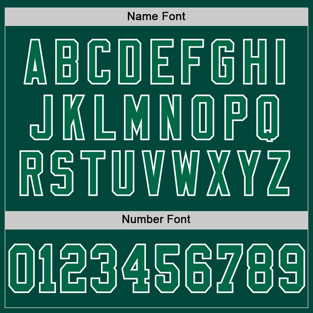 Custom Green Kelly Green-White Mesh Authentic Throwback Football Jersey