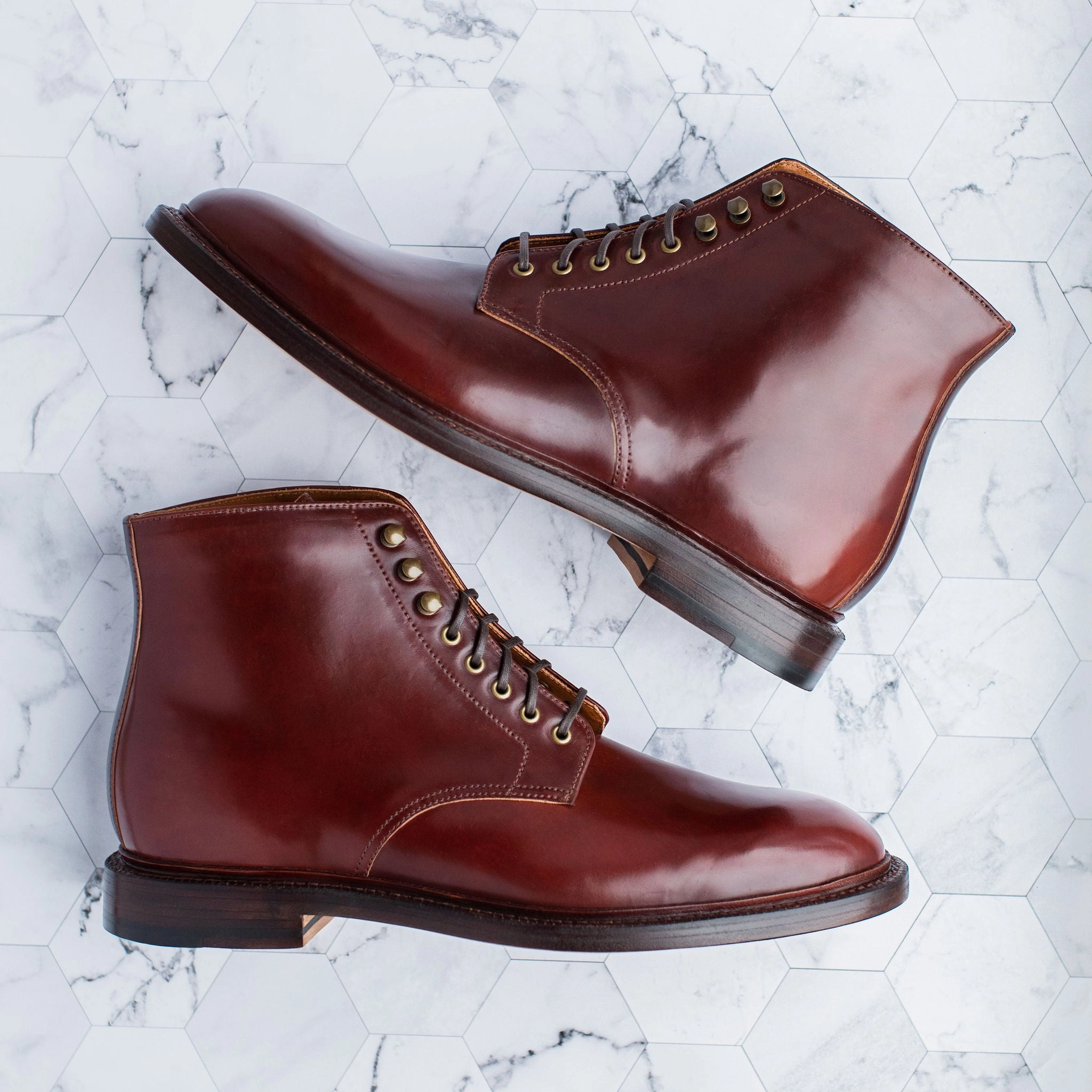 Edward Boot Garnet Shell Cordovan