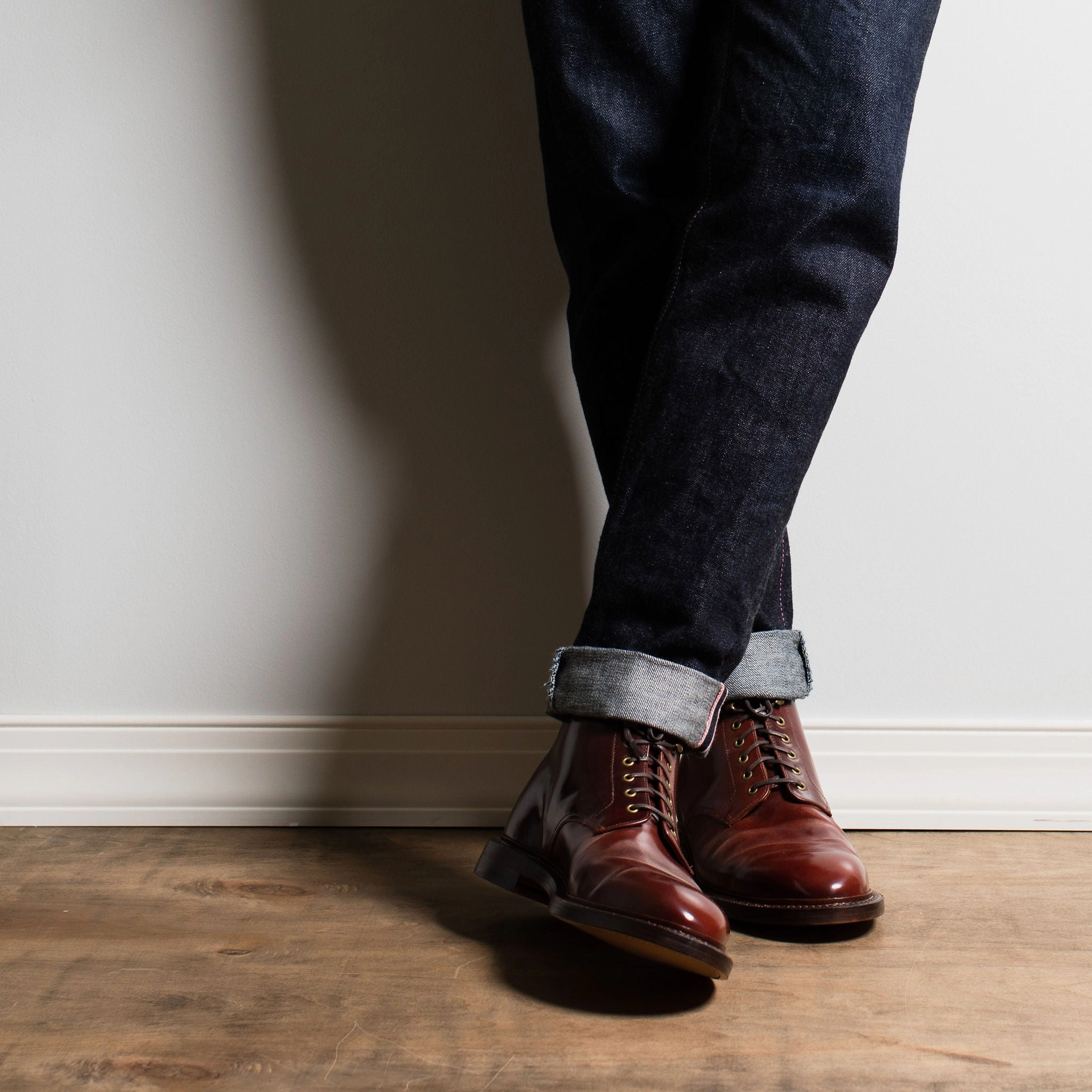 Edward Boot Garnet Shell Cordovan
