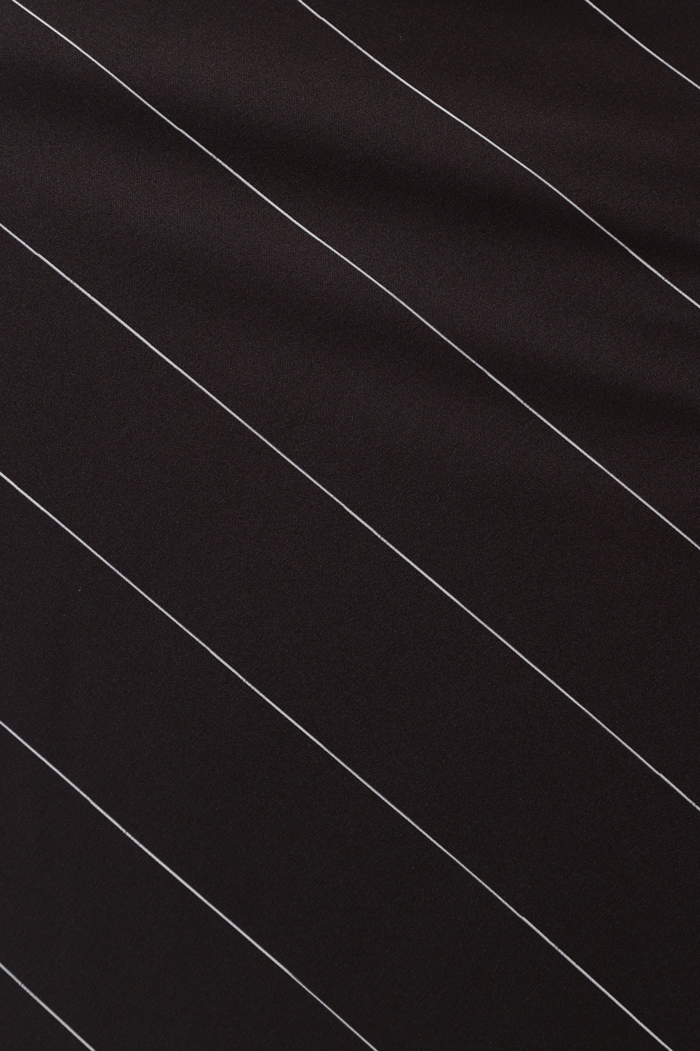 Heidi Stripe Slip Skirt - Black White Stripe
