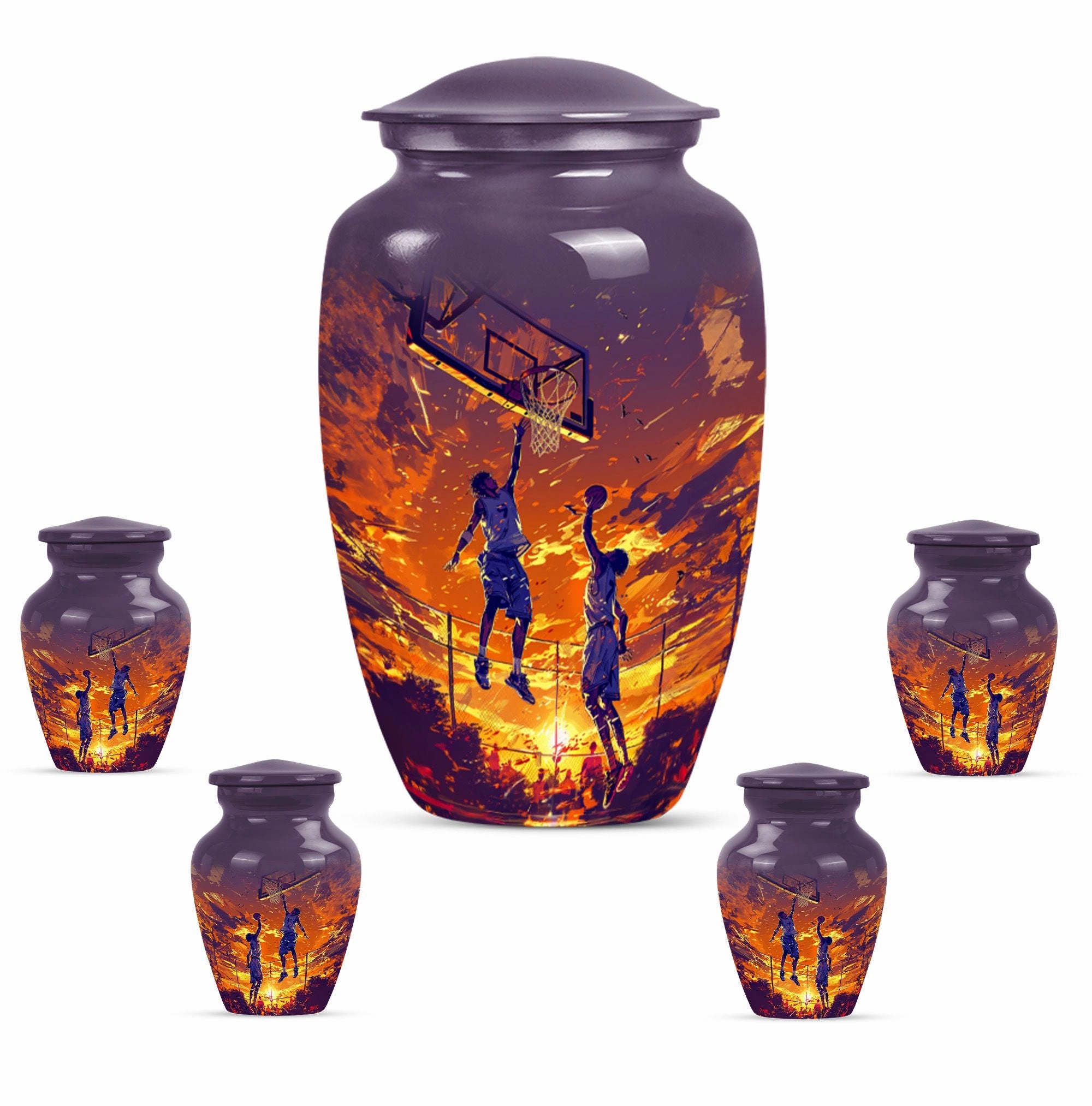 Honoring Cherished Memories - Basketball & Memorial Urn