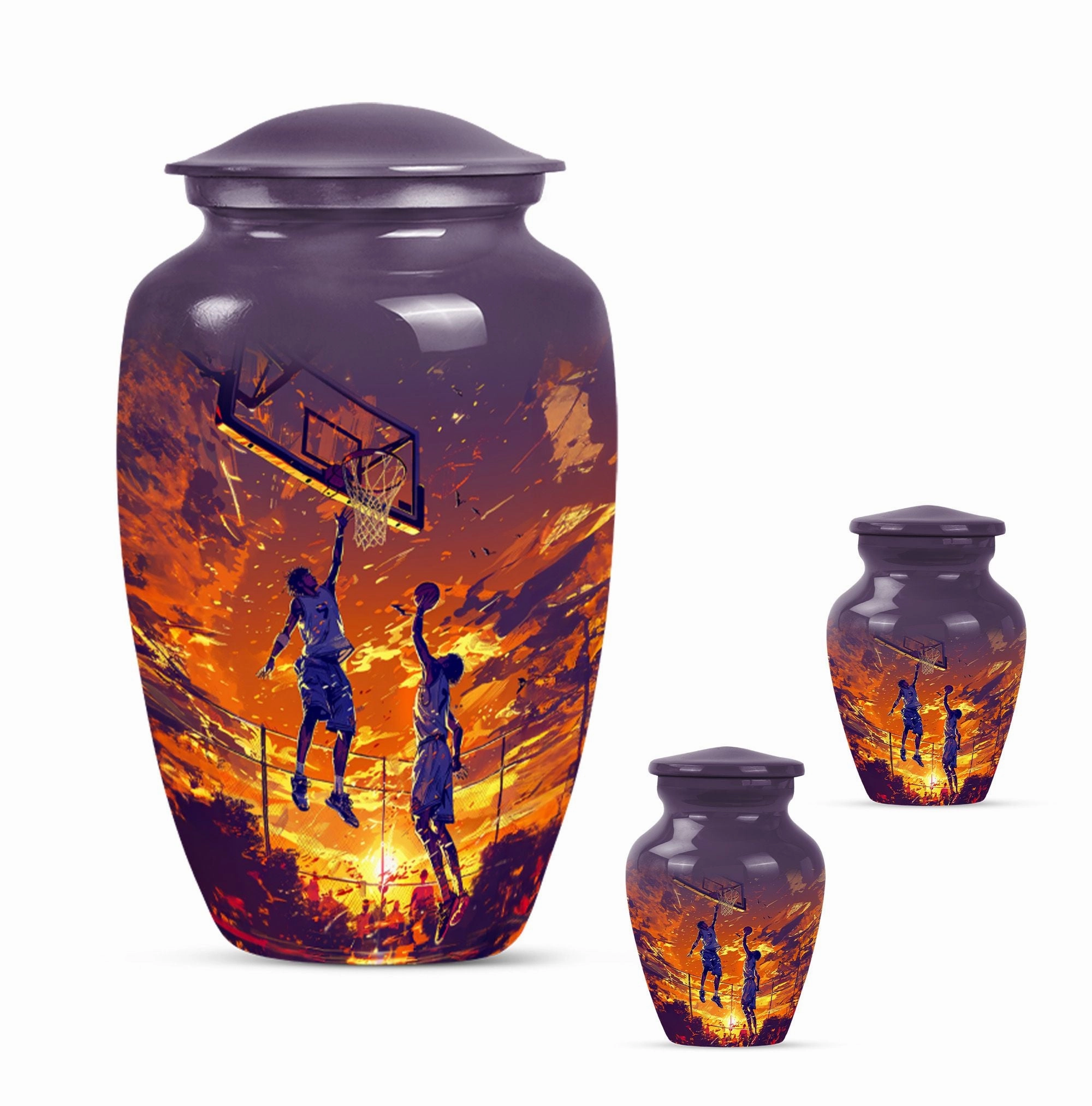 Honoring Cherished Memories - Basketball & Memorial Urn