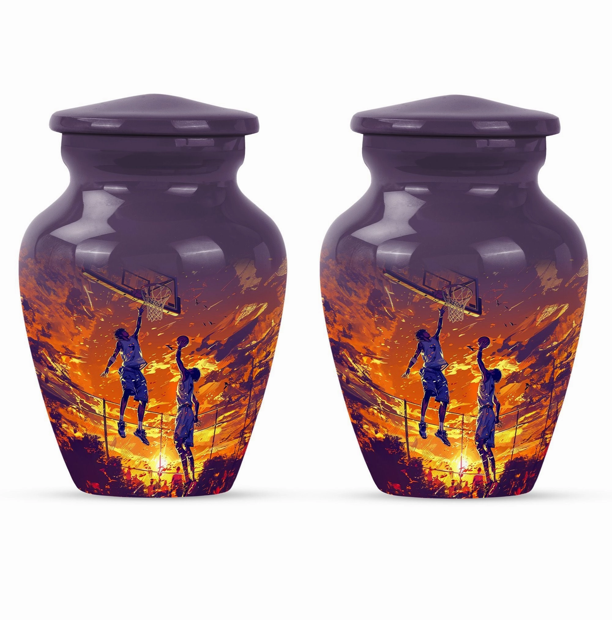 Honoring Cherished Memories - Basketball & Memorial Urn