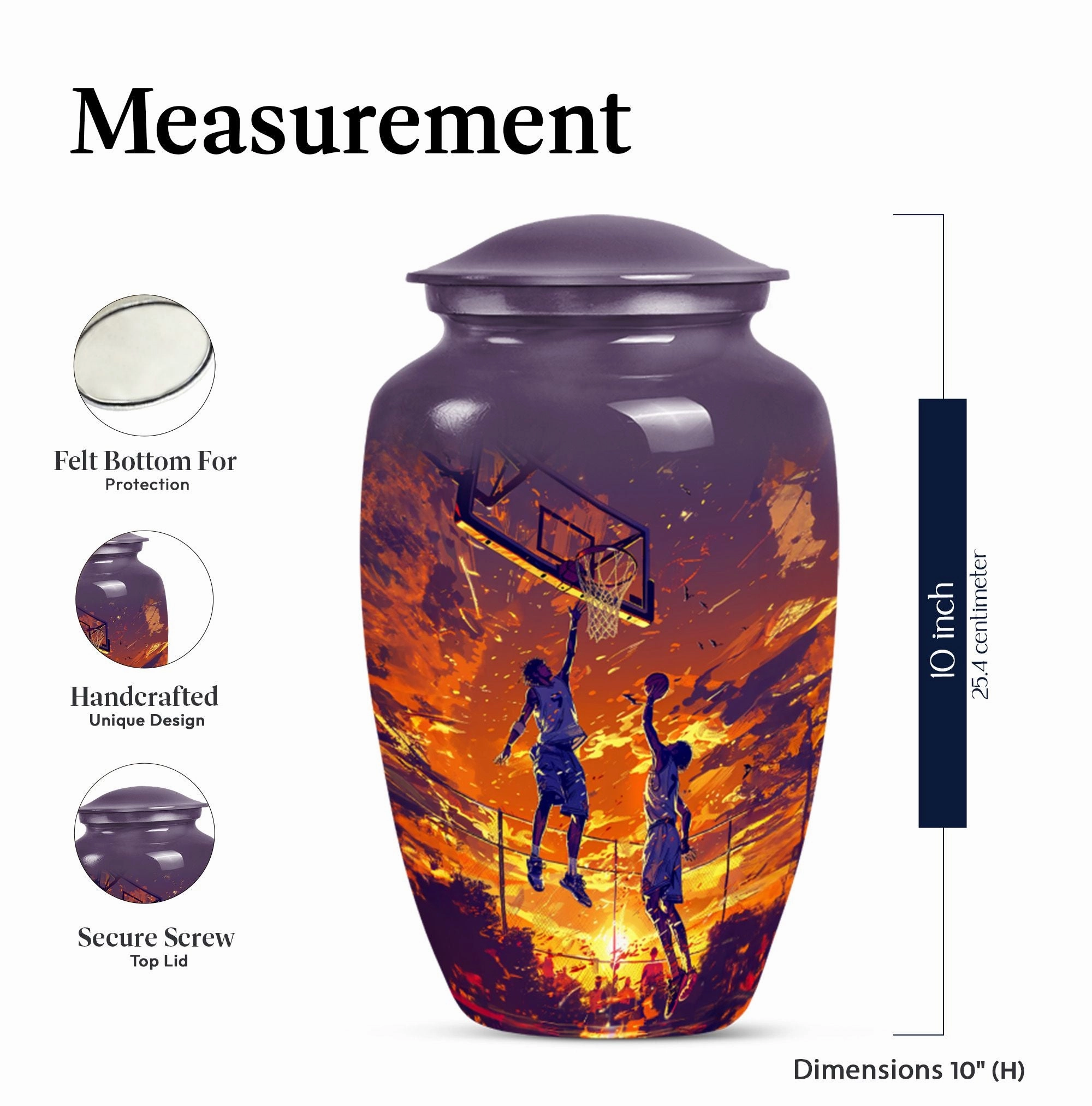 Honoring Cherished Memories - Basketball & Memorial Urn