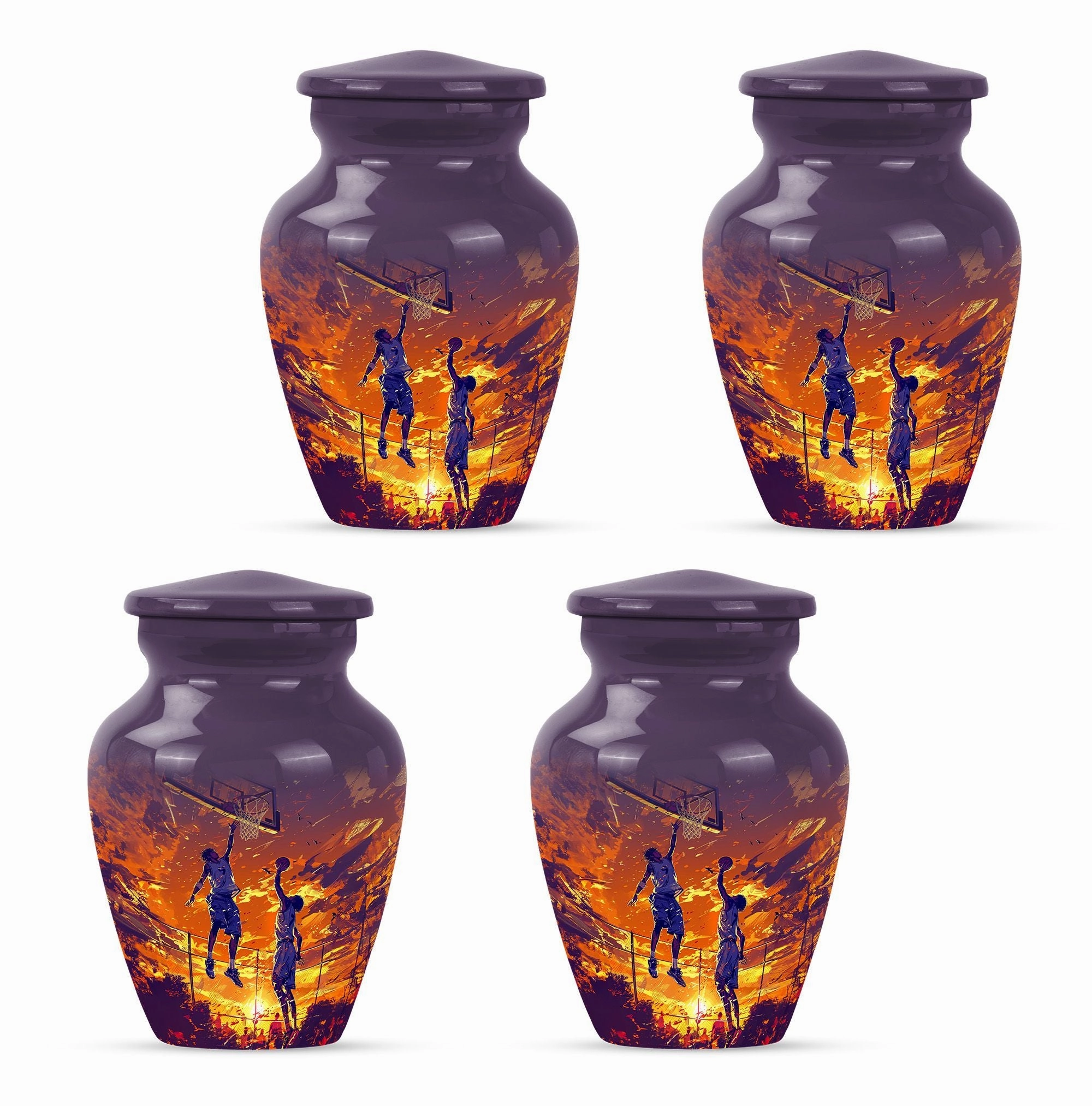 Honoring Cherished Memories - Basketball & Memorial Urn