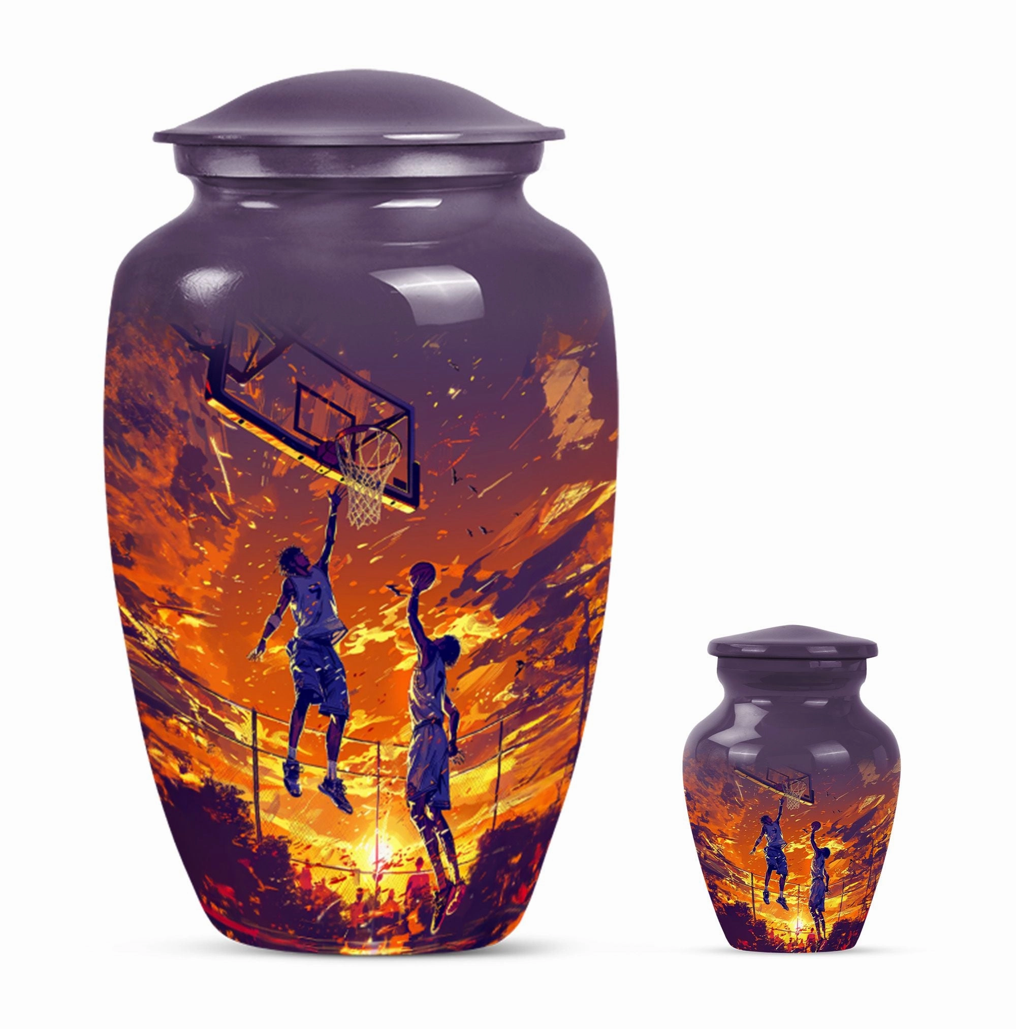 Honoring Cherished Memories - Basketball & Memorial Urn