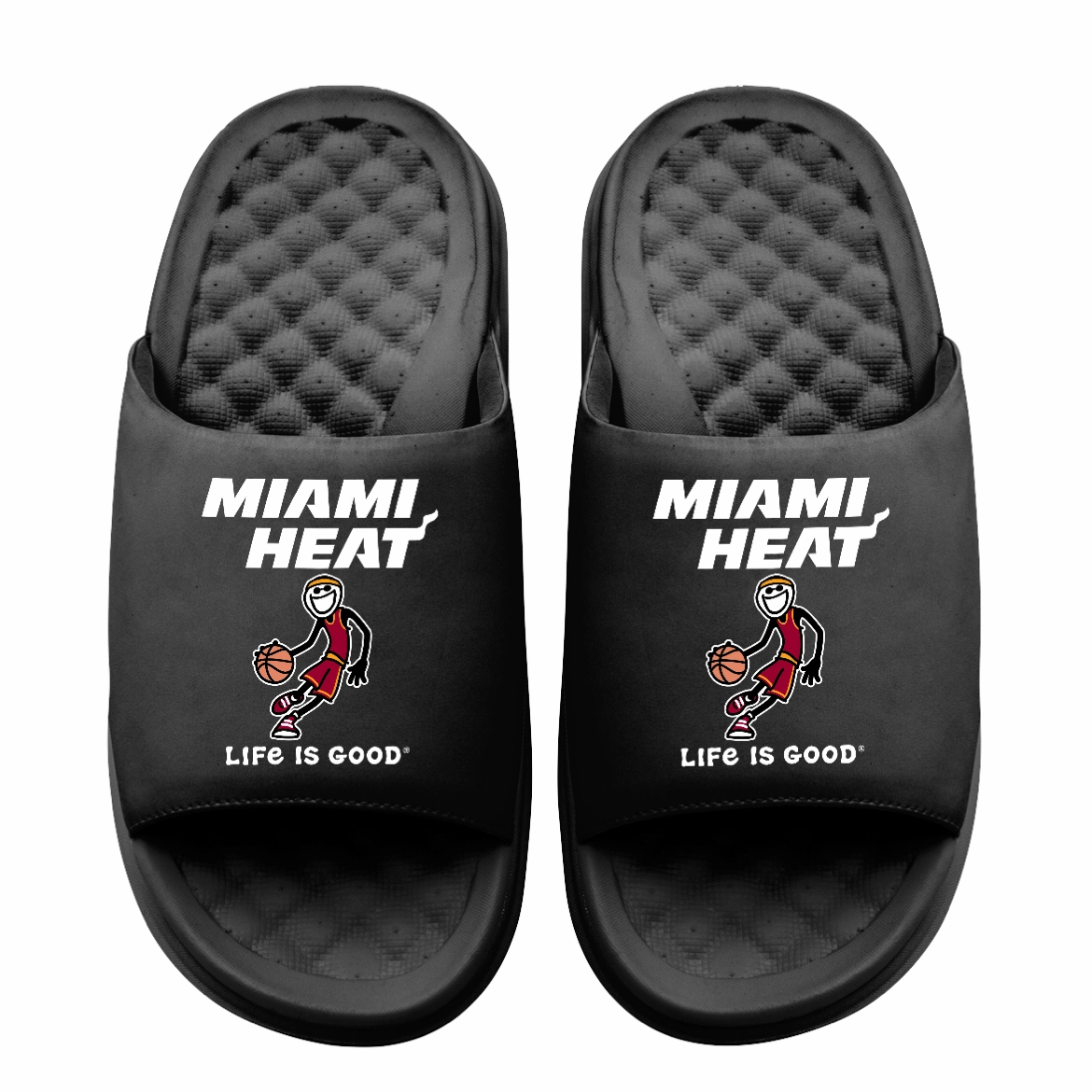 Islide Miami HEAT Life is Good Motive Sandals