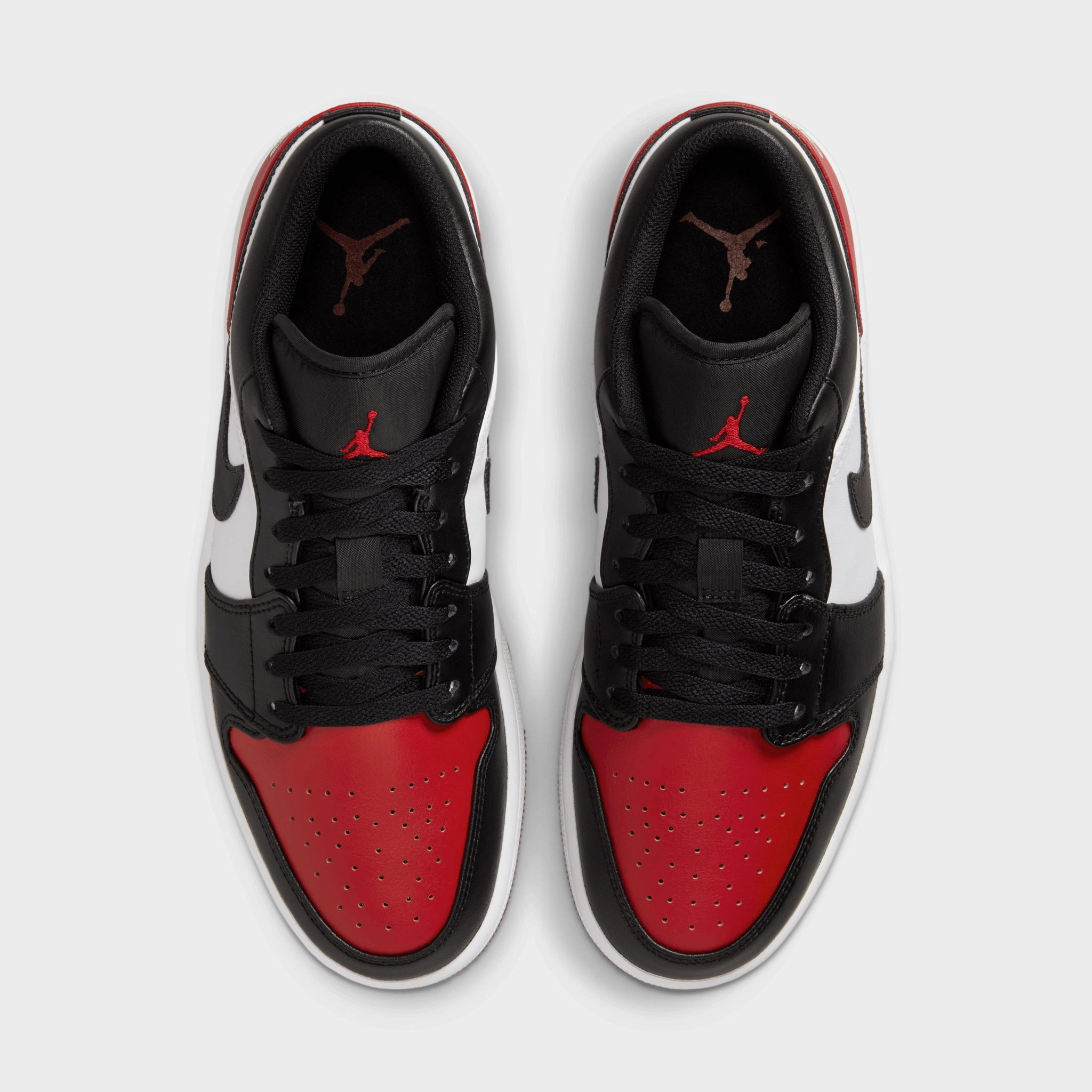 Jordan 1 Low White / Black - Varsity Red