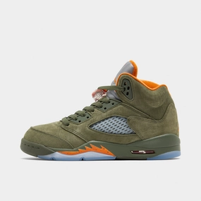 Jordan 5 Retro GS Army Olive / Solar Orange