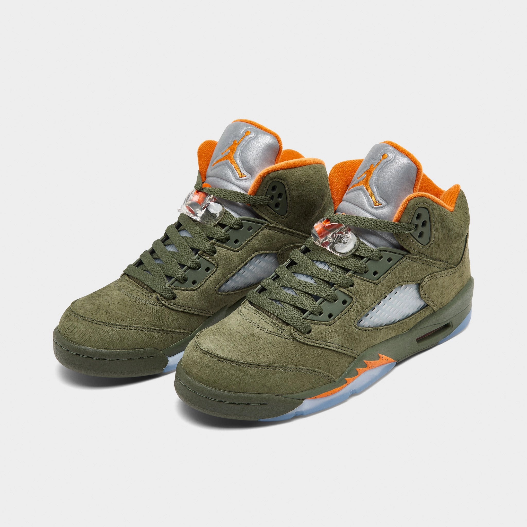 Jordan 5 Retro GS Army Olive / Solar Orange