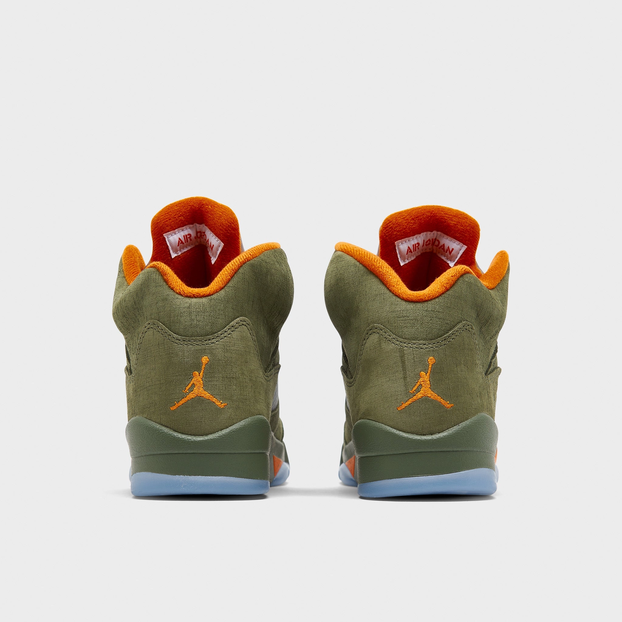 Jordan 5 Retro GS Army Olive / Solar Orange
