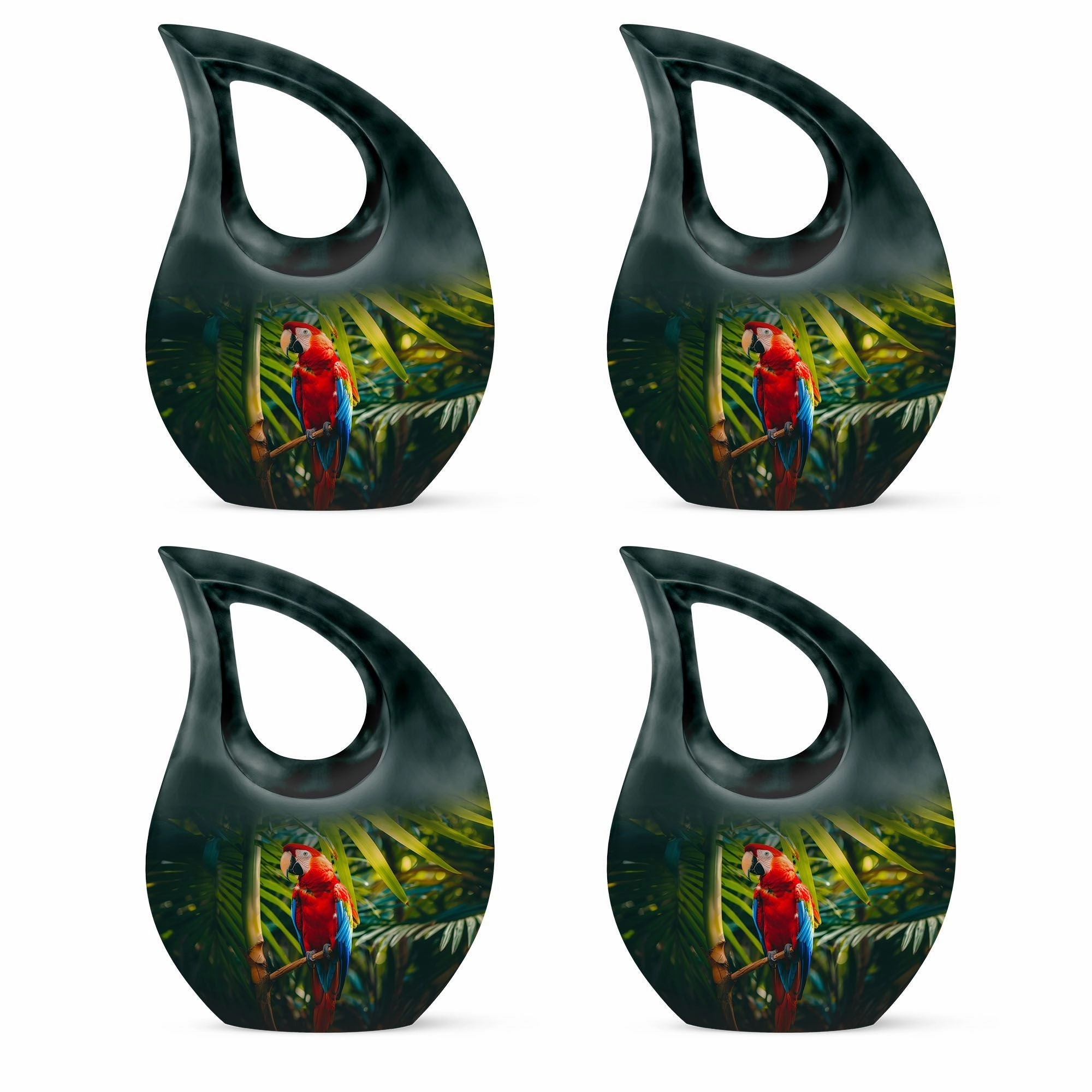 Macaw Parrot Remembrance Memorial Urn for Eternal Rest of Men