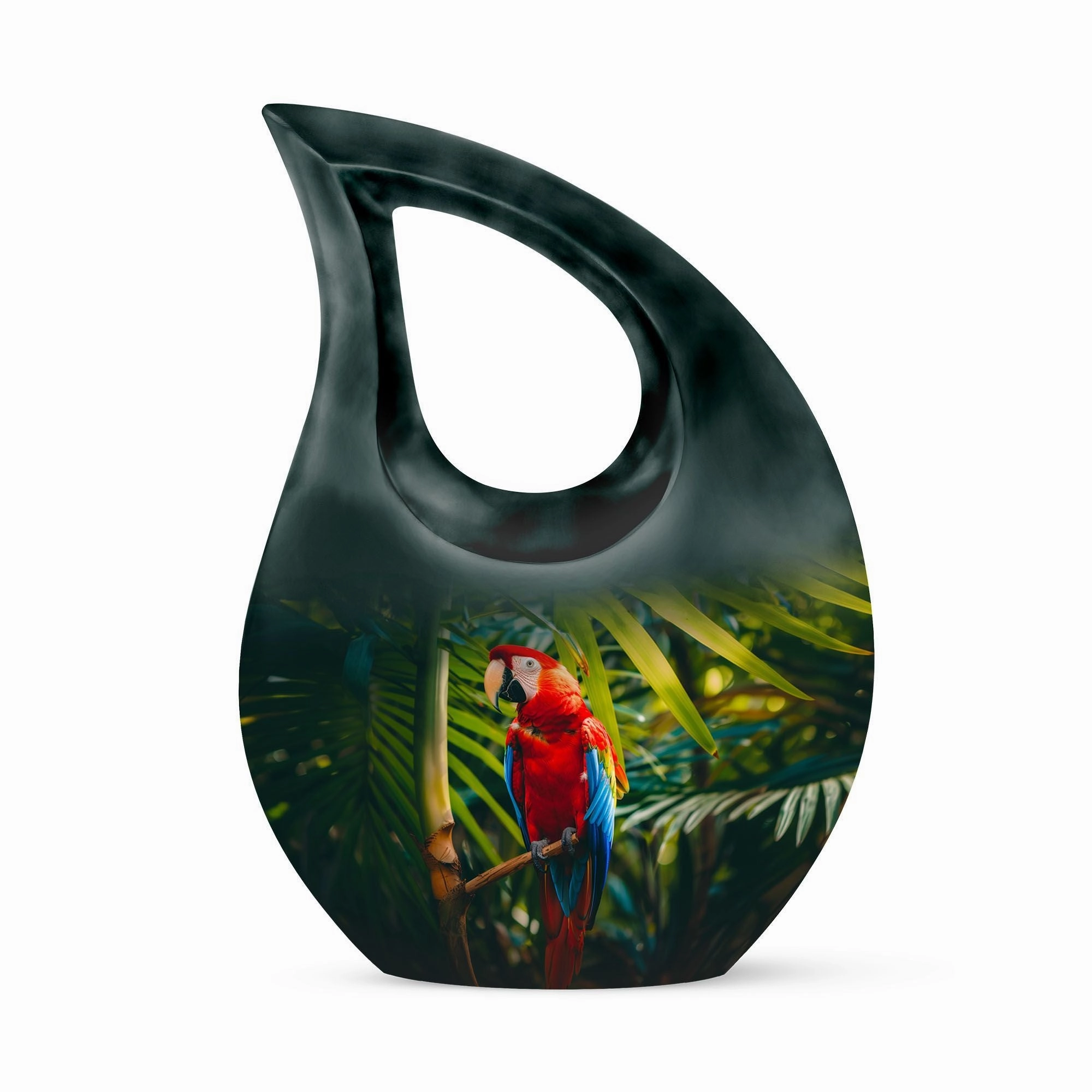 Macaw Parrot Remembrance Memorial Urn for Eternal Rest of Men