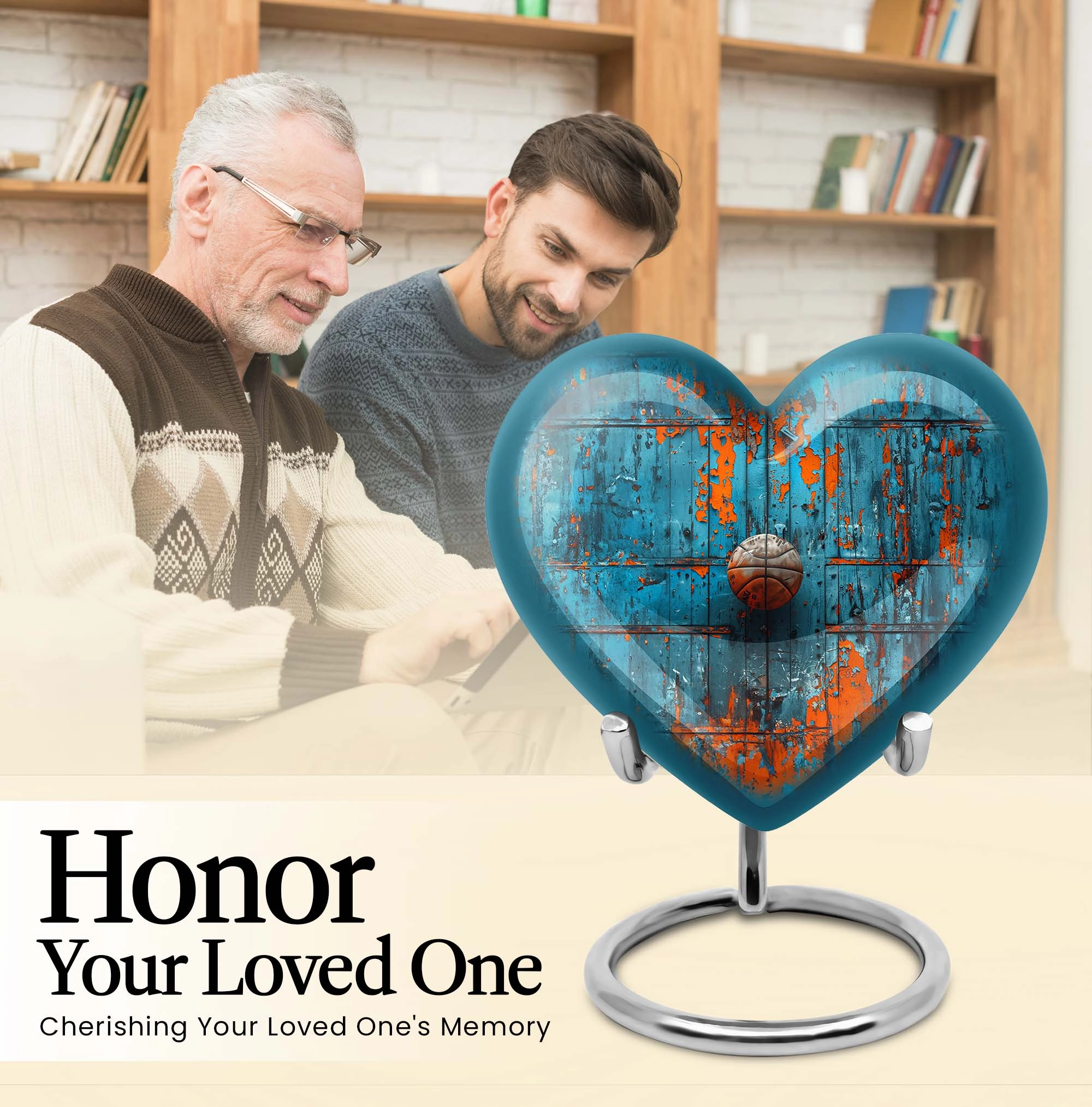 Memories Memorial Large Basketball Urn for Beloved Departed